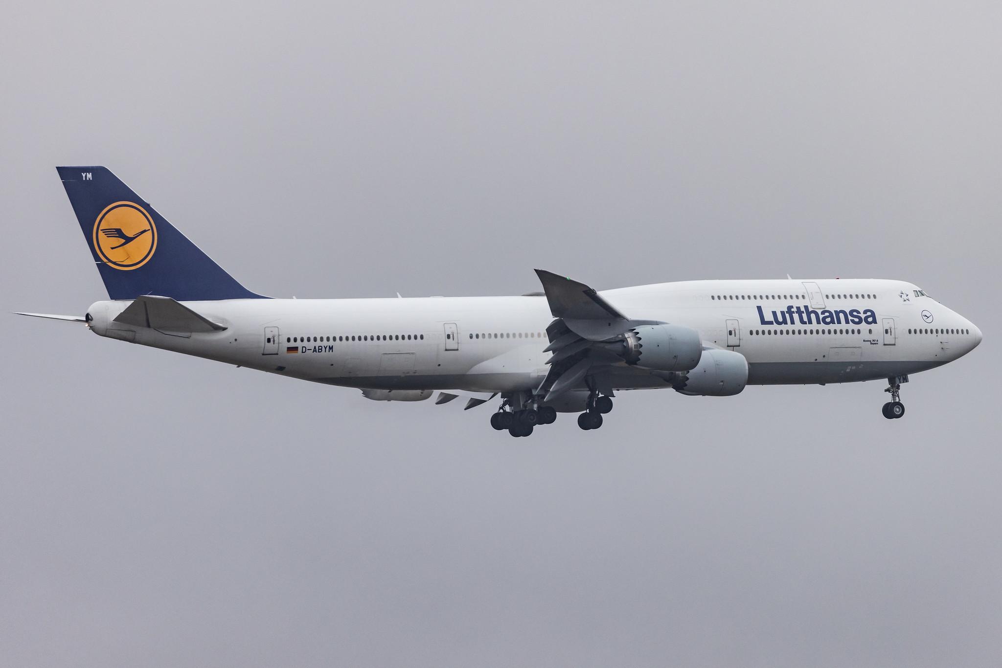 Frankfurt Airport: Lufthansa (LH / DLH) |  Boeing 747-830 B748 | D-ABYM | MSN 37837
