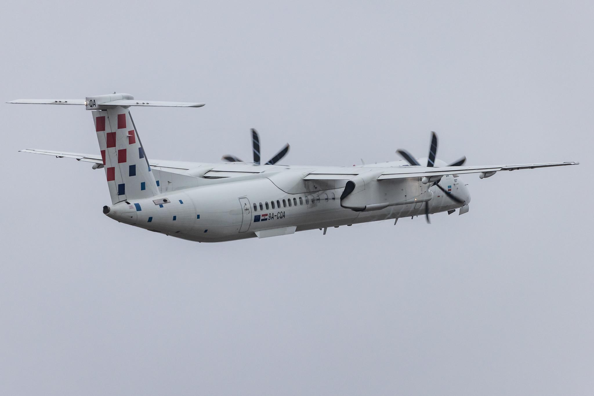 Frankfurt Airport: Croatia Airlines (OU / CTN) |  De Havilland Canada Dash 8-400 DH8D | 9A-CQA | MSN 4205