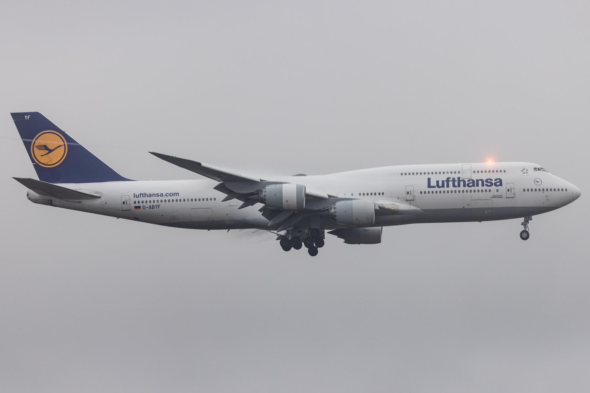 Frankfurt Airport: Lufthansa (LH / DLH) |  Boeing 747-830 B748 | D-ABYF | MSN 37830