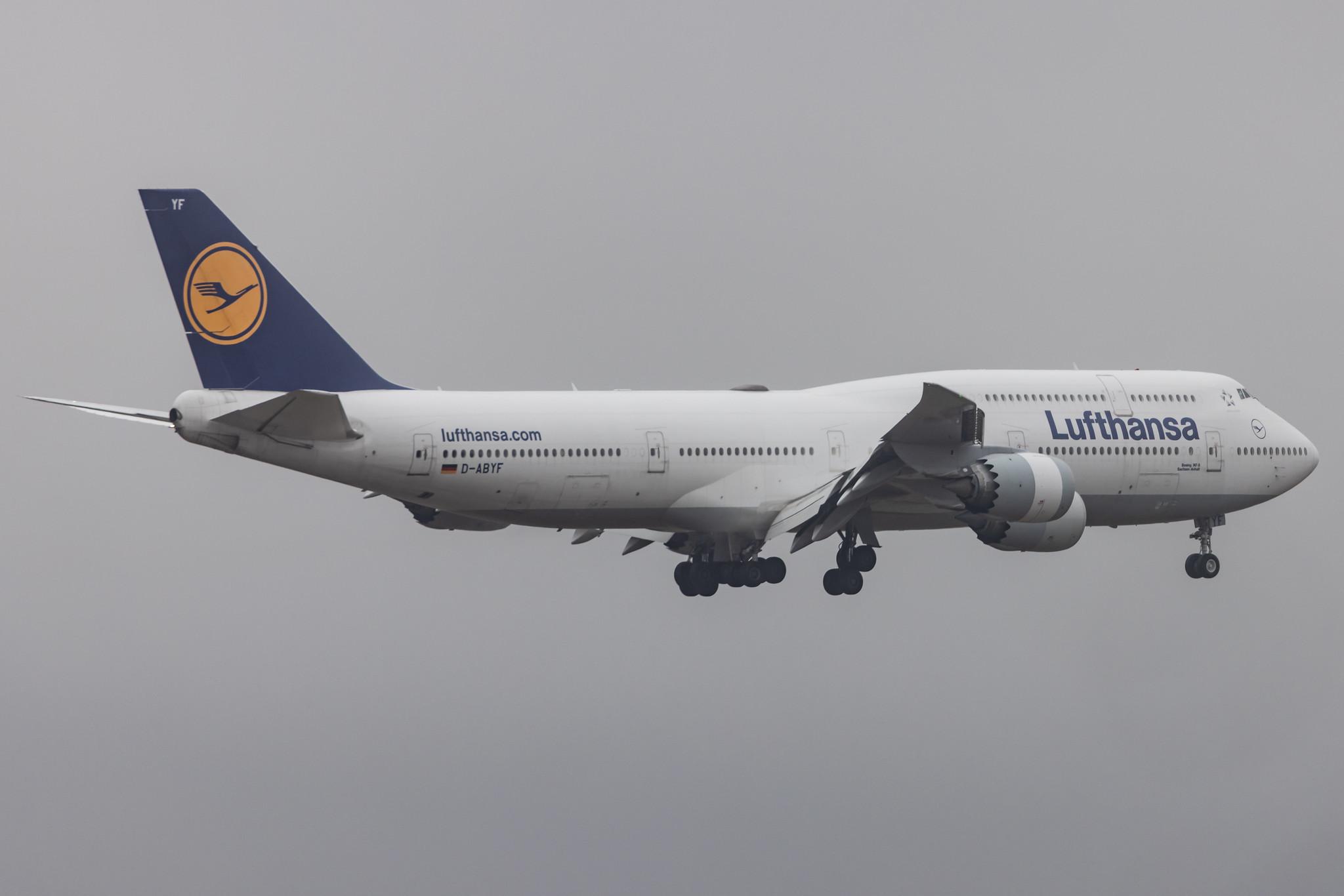 Frankfurt Airport: Lufthansa (LH / DLH) |  Boeing 747-830 B748 | D-ABYF | MSN 37830