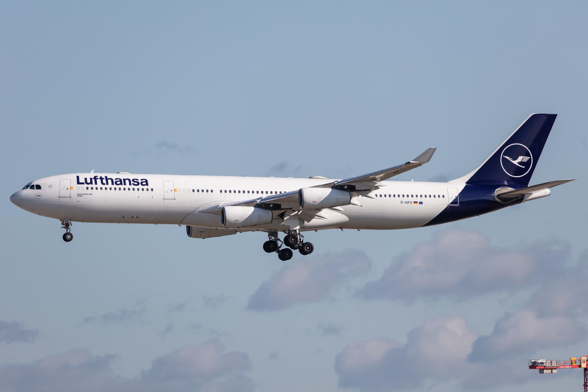 Frankfurt Airport: Lufthansa (LH / DLH) |  Airbus A340-313 A343 | D-AIFD | MSN 0390