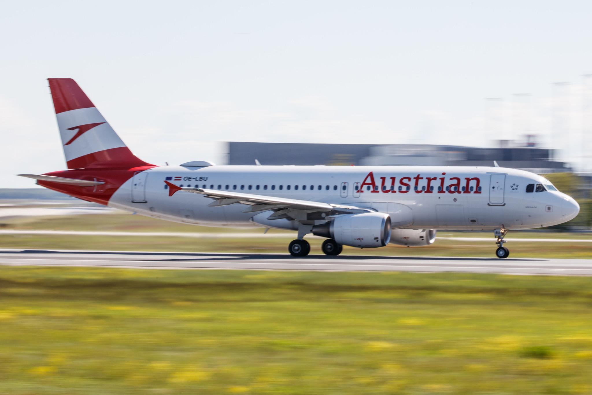 Frankfurt Airport: Austrian Airlines (OS / AUA) |  Airbus A320-214 A320 | OE-LBU | MSN 1478