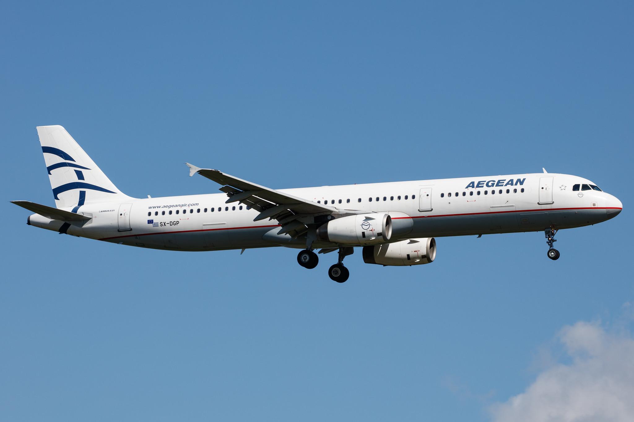 Frankfurt Airport: Aegean Airlines (A3 / AEE) |  Airbus A321-232 A321 | SX-DGP | MSN 3302