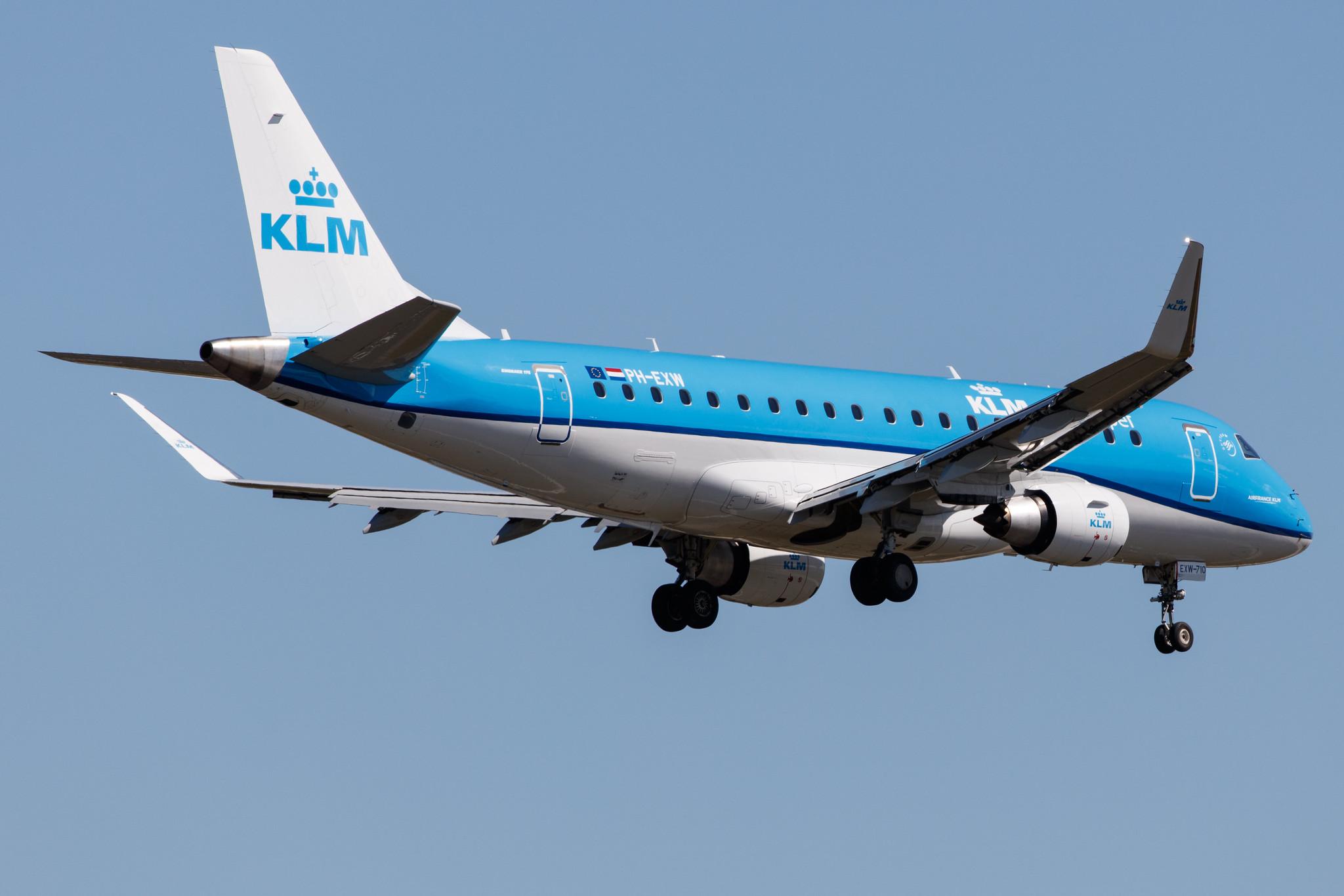 Frankfurt Airport: KLM (KL / KLM) | Operator: KLM Cityhopper |  Embraer E175STD E75L | PH-EXW | MSN 17000710