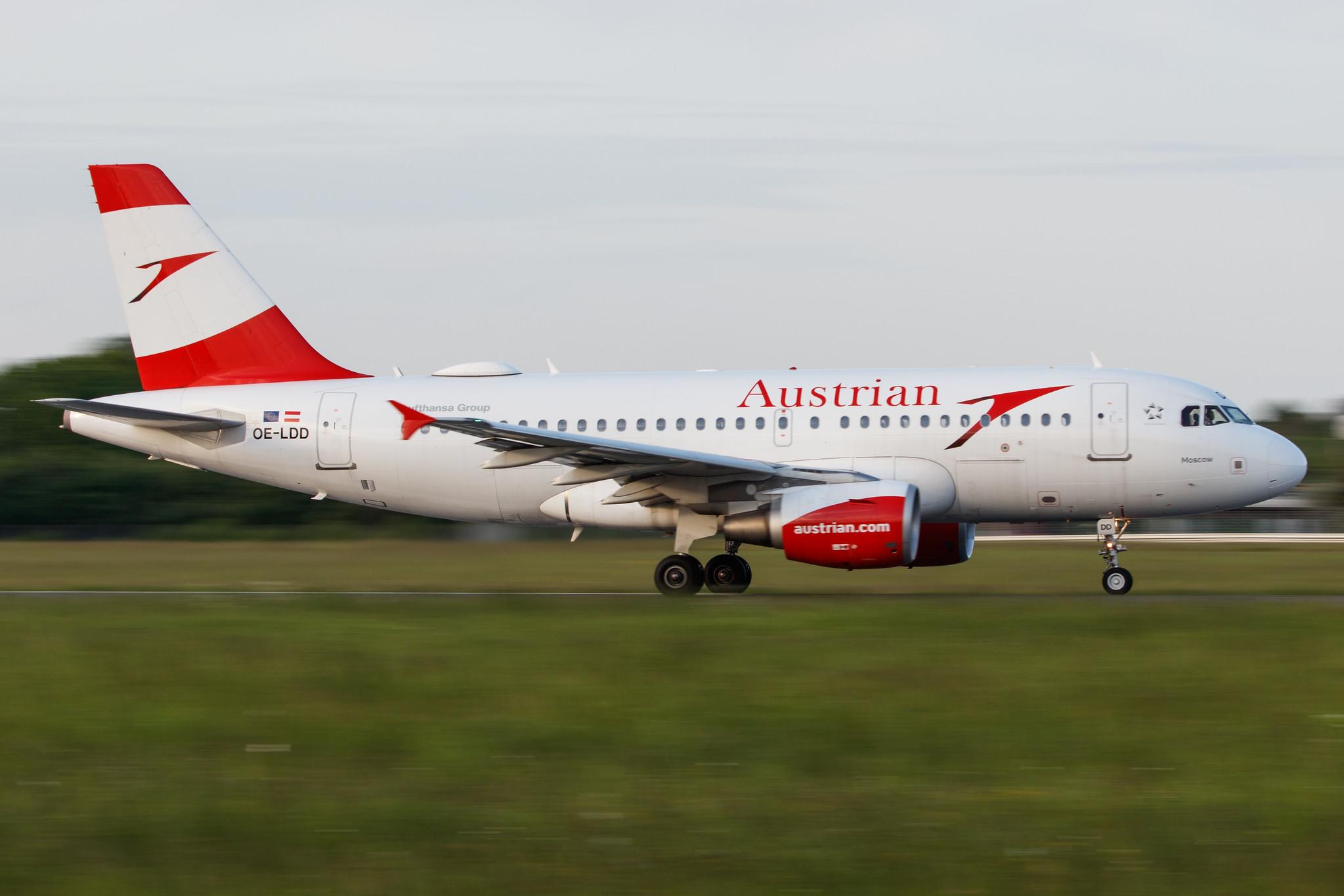 Hamburg Airport: Austrian Airlines (OS / AUA) |  Airbus A319-112 A319 | OE-LDD | MSN 2416