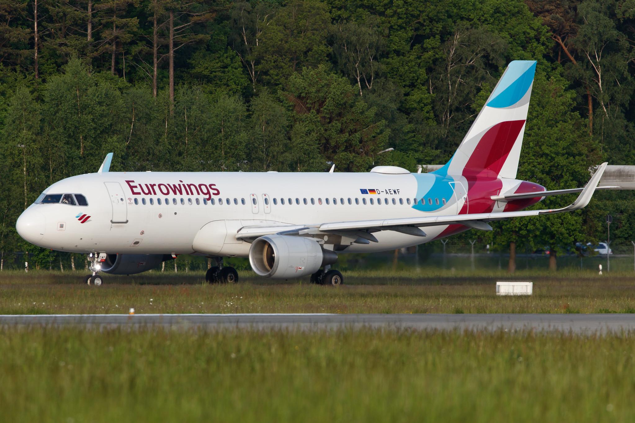 Hamburg Airport: Eurowings (EW / EWG) |  Airbus A320-214 A320 | D-AEWF | MSN 7087
