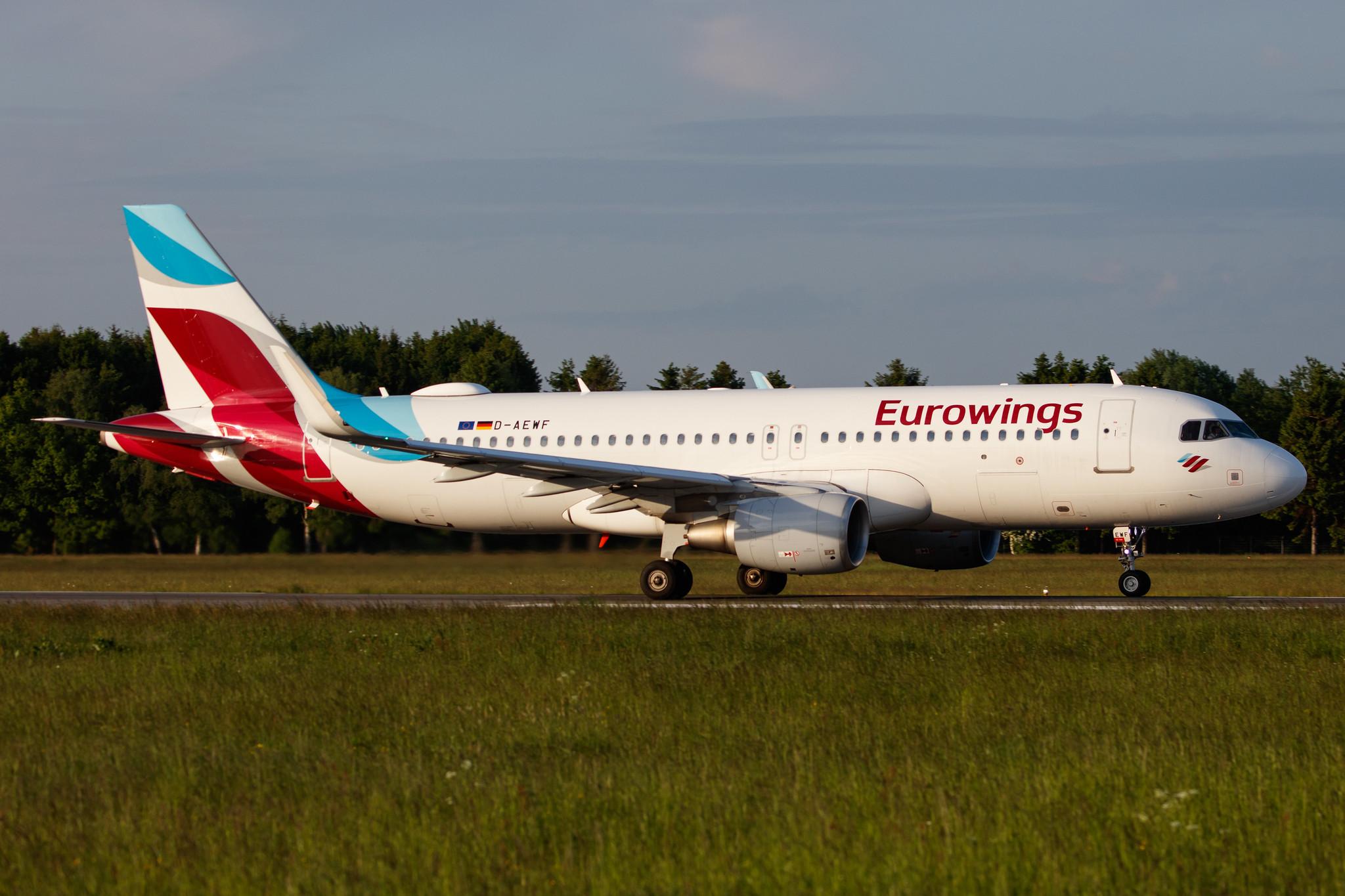 Hamburg Airport: Eurowings (EW / EWG) |  Airbus A320-214 A320 | D-AEWF | MSN 7087