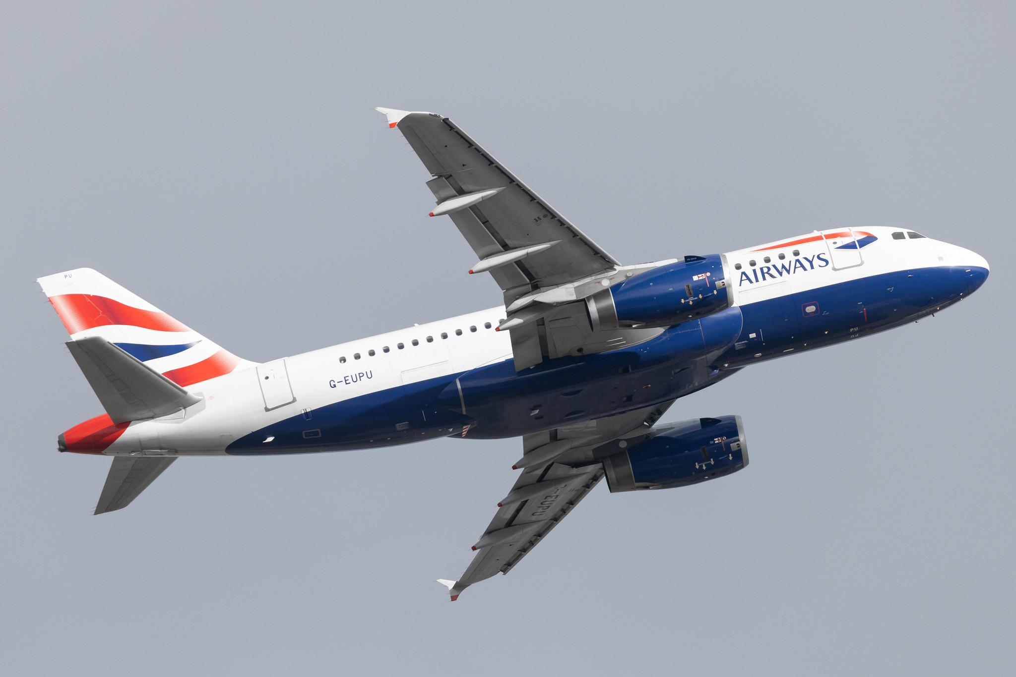 London Heathrow: British Airways (BA / BAW) |  Airbus A319-131 A319 | G-EUPU | MSN 1384