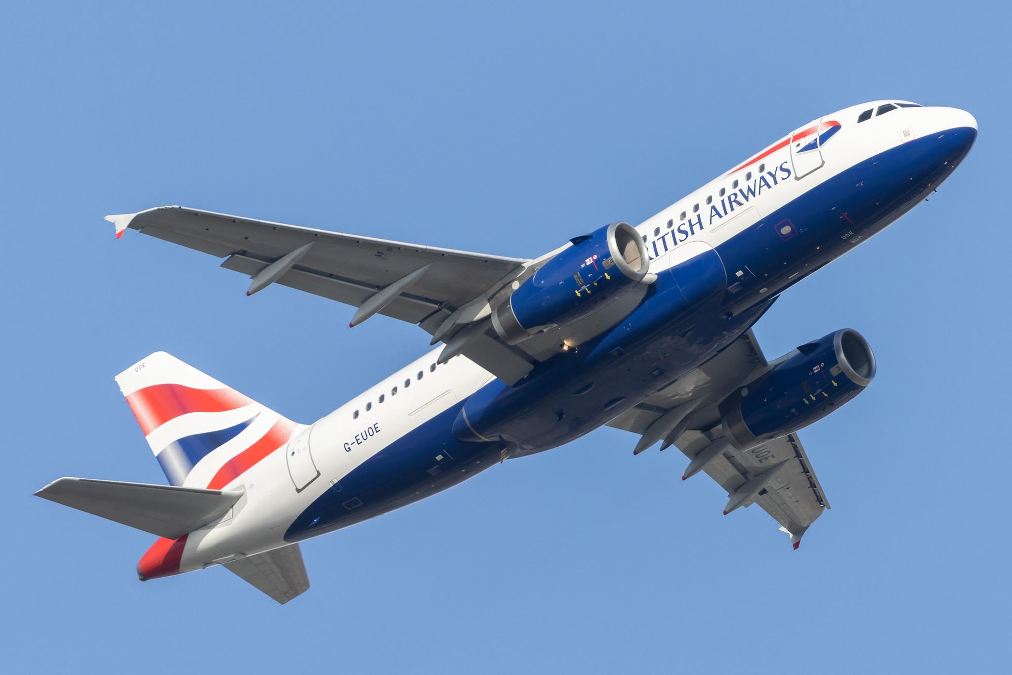 London Heathrow: British Airways (BA / BAW) |  Airbus A319-131 A319 | G-EUOE | MSN 1574