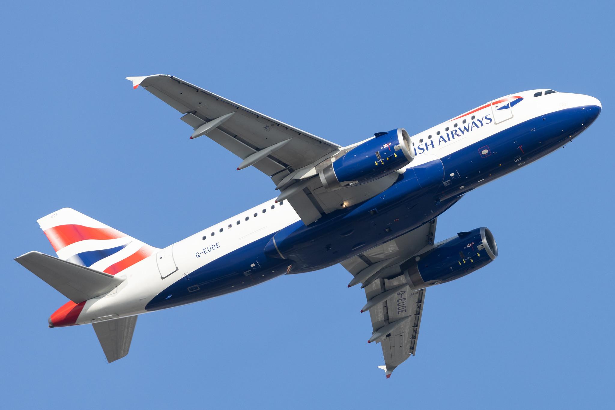 London Heathrow: British Airways (BA / BAW) |  Airbus A319-131 A319 | G-EUOE | MSN 1574