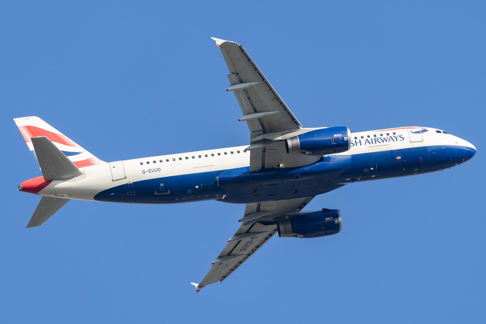 London Heathrow: British Airways (BA / BAW) |  Airbus A320-232 A320 | G-EUUD | MSN 1760