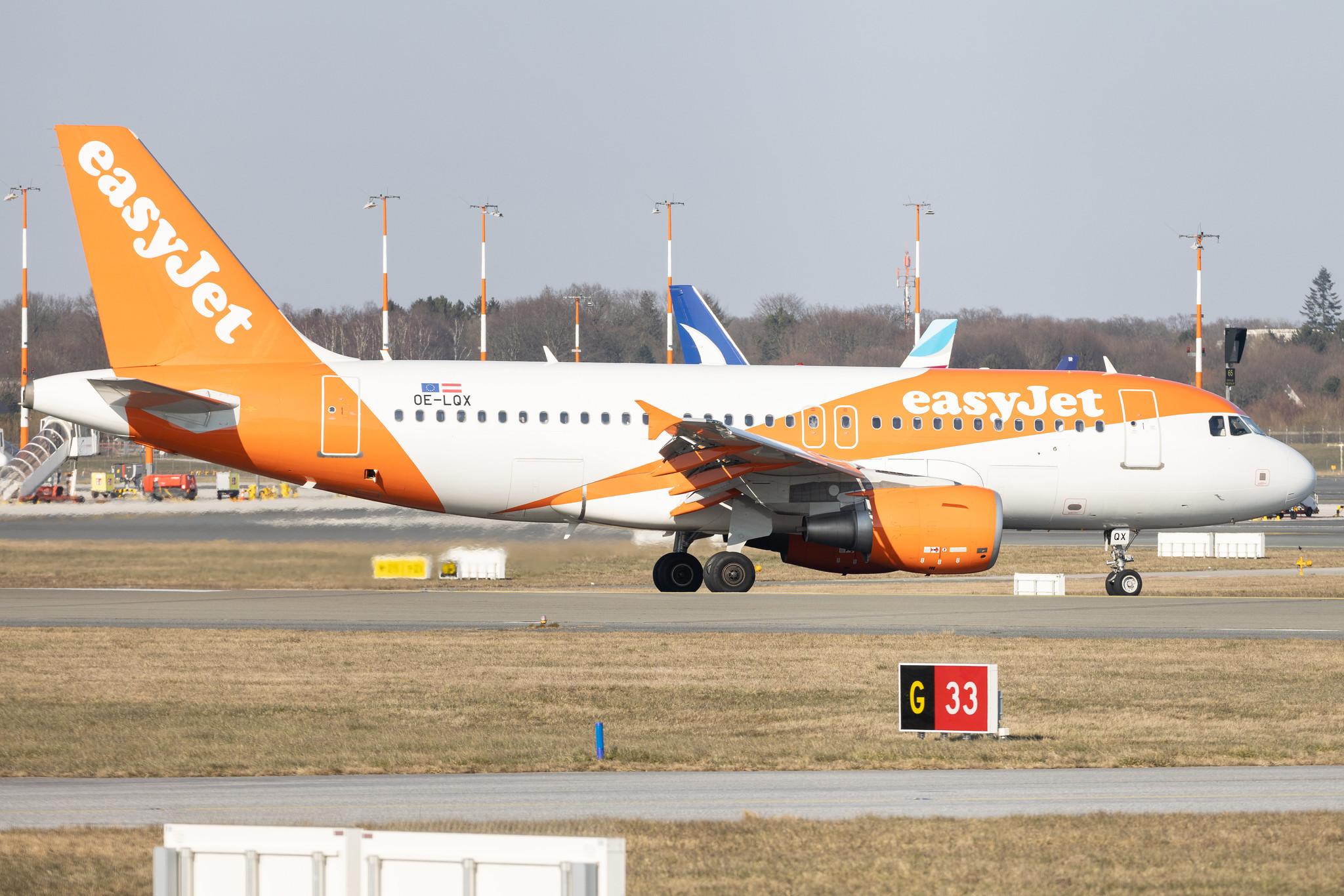 Hamburg Airport: easyJet (U2 / EZY) | Operator: easyJet Europe |  Airbus A319-111 A319 | OE-LQX | MSN 3634