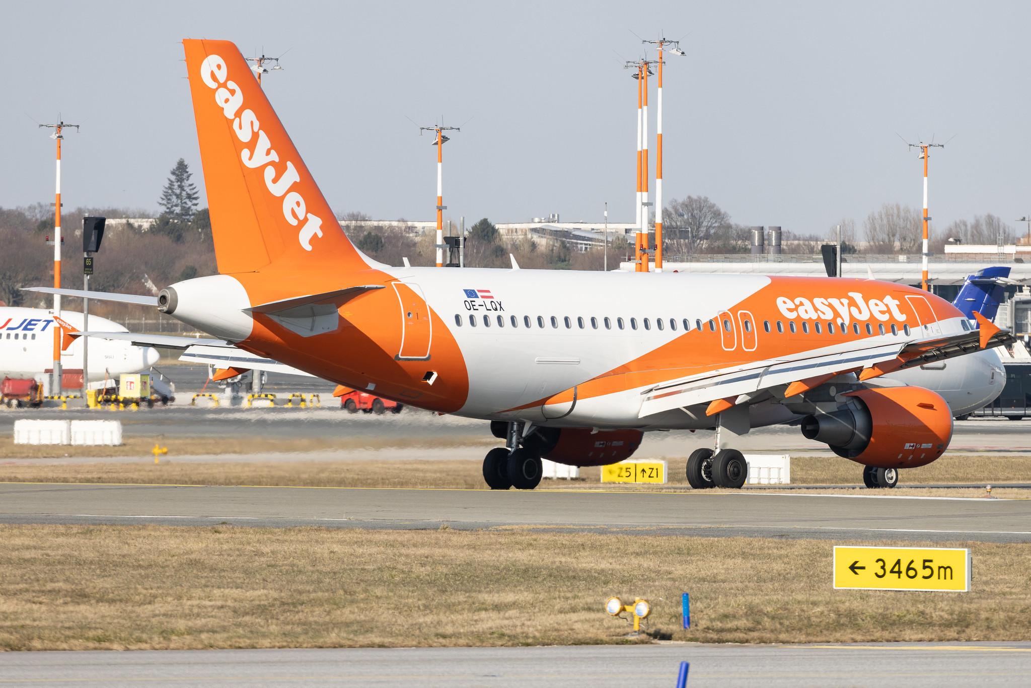 Hamburg Airport: easyJet (U2 / EZY) | Operator: easyJet Europe |  Airbus A319-111 A319 | OE-LQX | MSN 3634