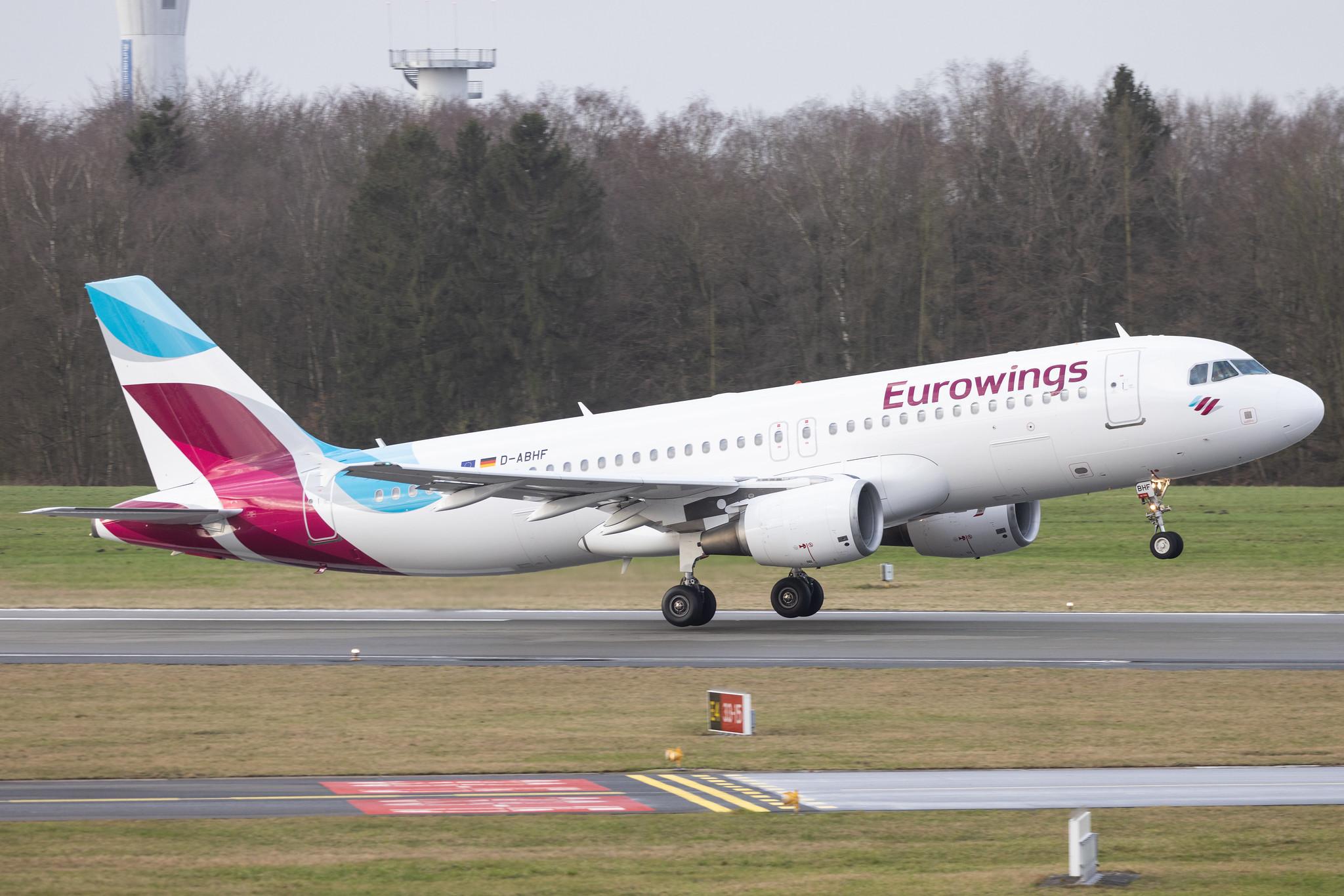 Hamburg Airport: Eurowings (EW / EWG) |  Airbus A320-214 A320 | D-ABHF | MSN 2749