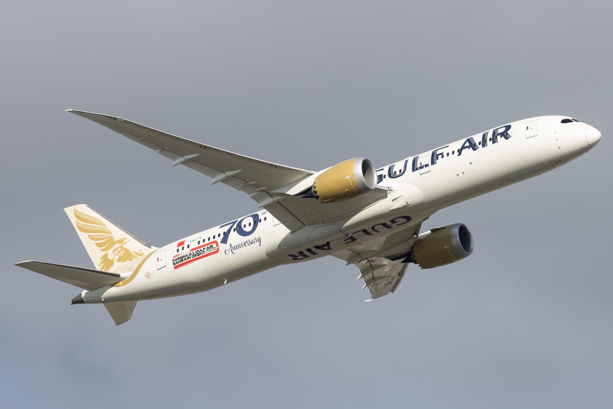 London Heathrow: Gulf Air (GF / GFA) |  Boeing 787-9 Dreamliner B789 | A9C-FF | MSN 39985