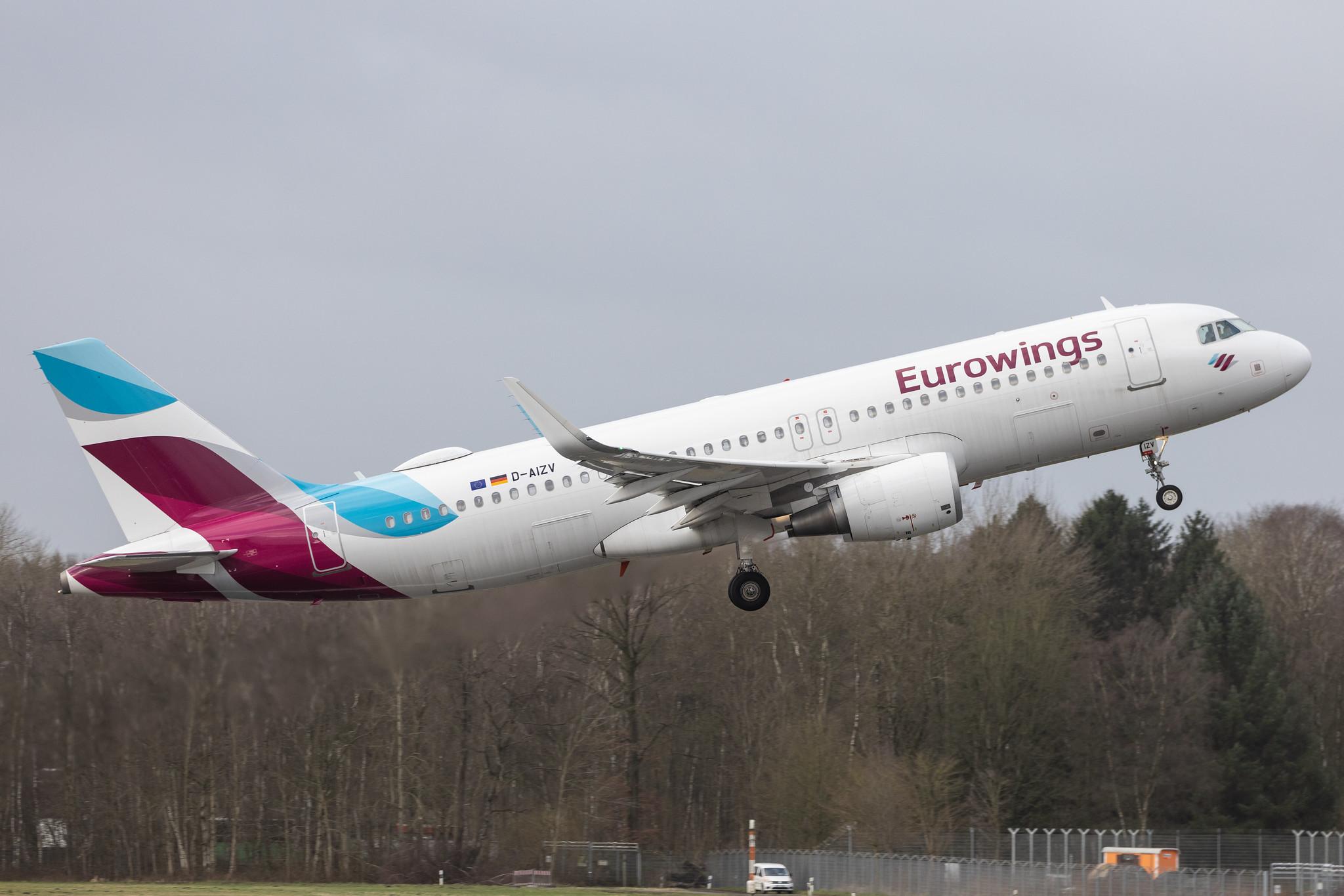 Hamburg Airport: Eurowings (EW / EWG) |  Airbus A320-214 A320 | D-AIZV | MSN 5658