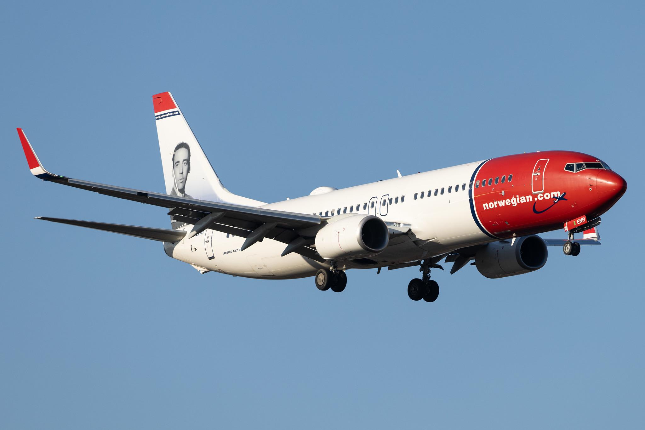 Hamburg Airport: Norwegian (DY / NOZ) |  Livery: Jan Baalsrud Livery | Operator: Norwegian Air Shuttle AOC |  Boeing 737-8JP B738 | LN-ENR | MSN 42093