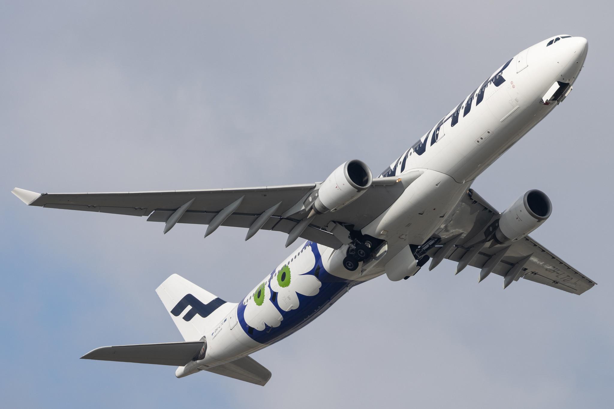 London Heathrow: Finnair (AY / FIN) |  Livery: Marimekko Unikko Livery |  Airbus A330-302 A333 | OH-LTO | MSN 1013