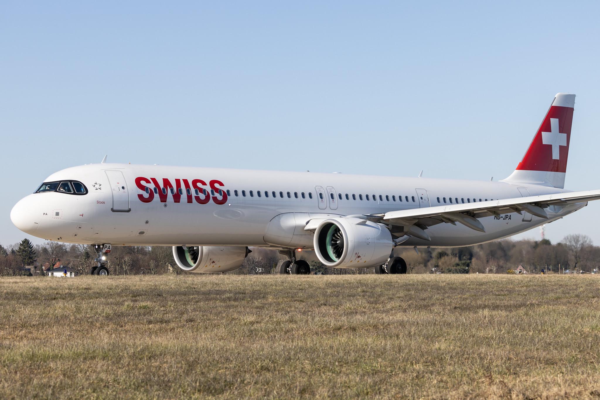 Hamburg Airport: Swiss (LX / SWR) |  Airbus A321-271NX A21N | HB-JPA | MSN 09417