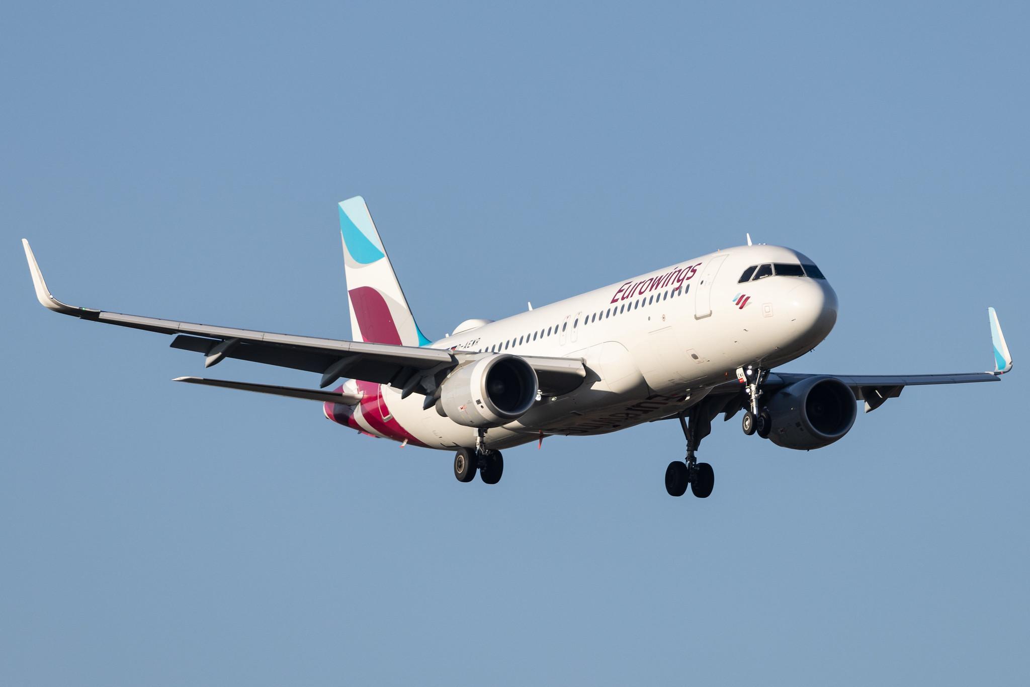 Hamburg Airport: Eurowings (EW / EWG) |  Airbus A320-214 A320 | D-AEWR | MSN 7412