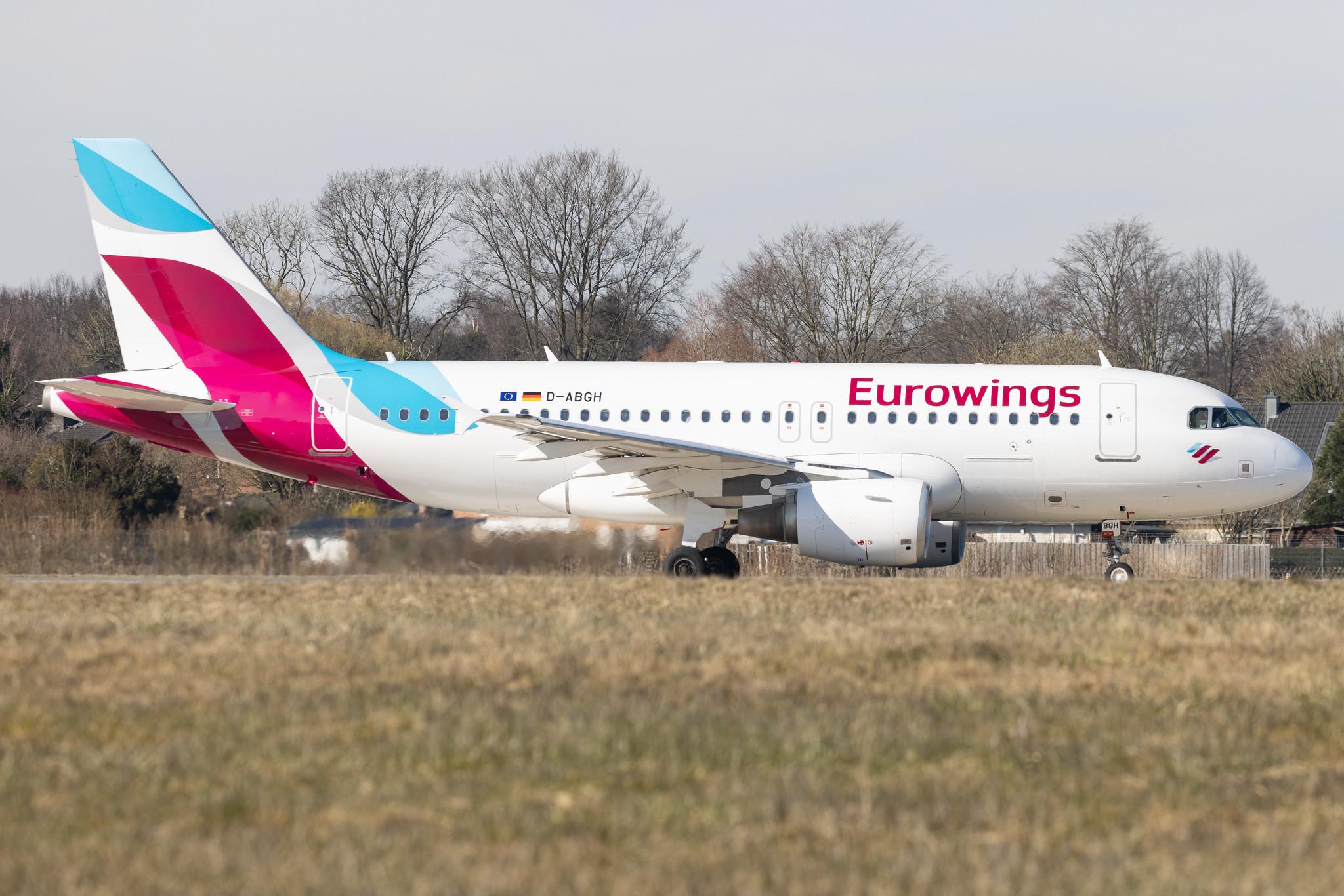 Hamburg Airport: Eurowings (EW / EWG) | Airbus A319-112 A319 | D-ABGH | MSN 3245