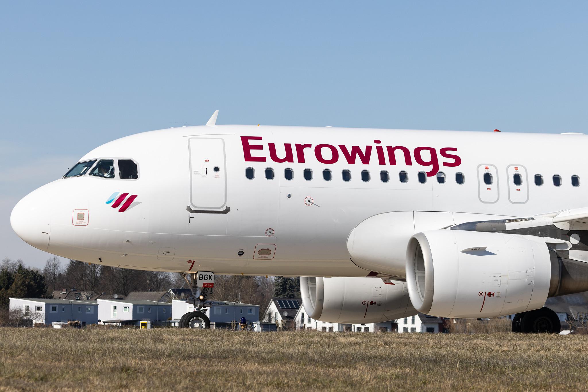 Hamburg Airport: Eurowings (EW / EWG) |  Airbus A319-112 A319 | D-ABGK | MSN 3447