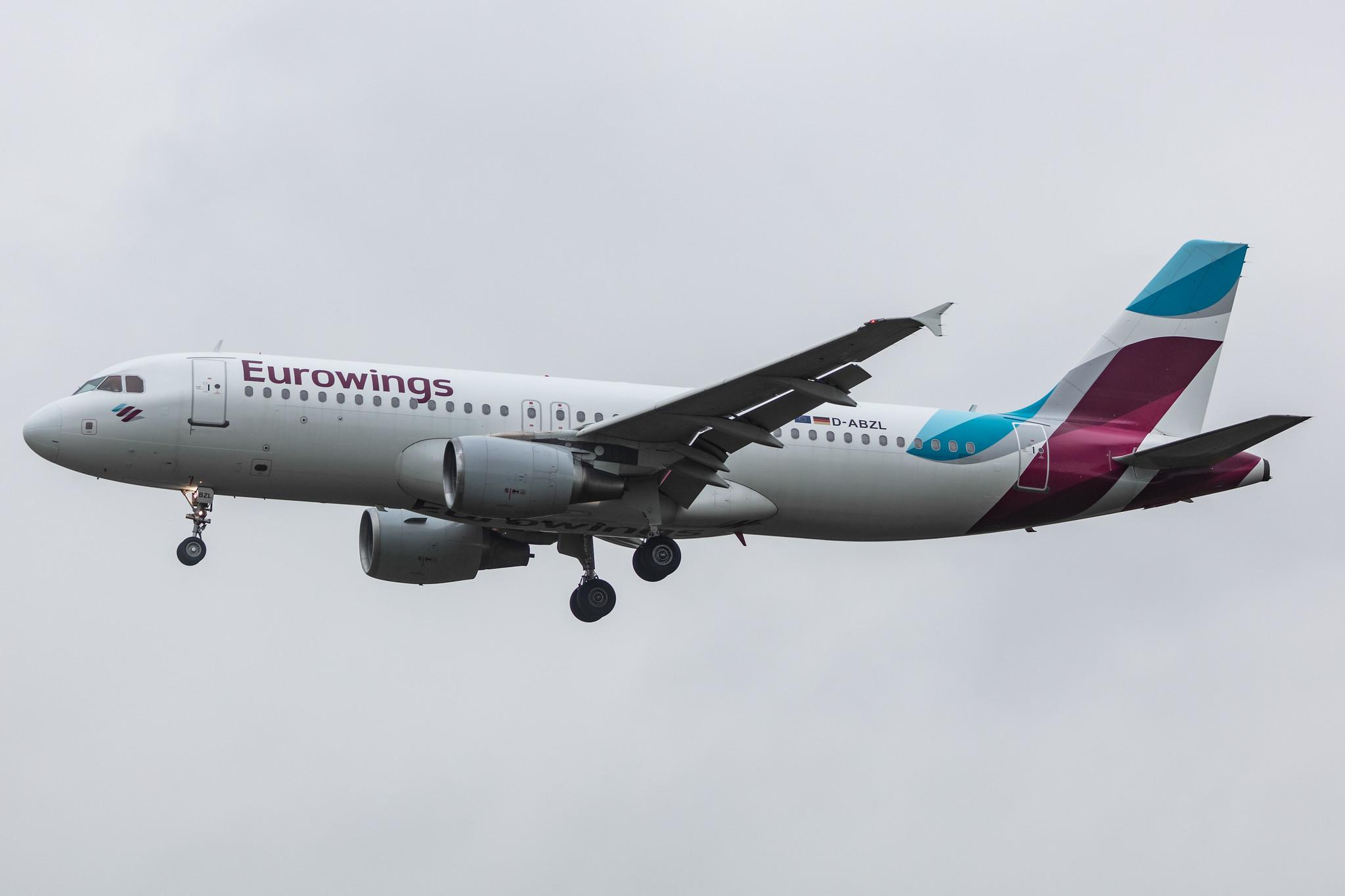 Hamburg Airport: Eurowings (EW / EWG) |  Airbus A320-216 A320 | D-ABZL | MSN 3178