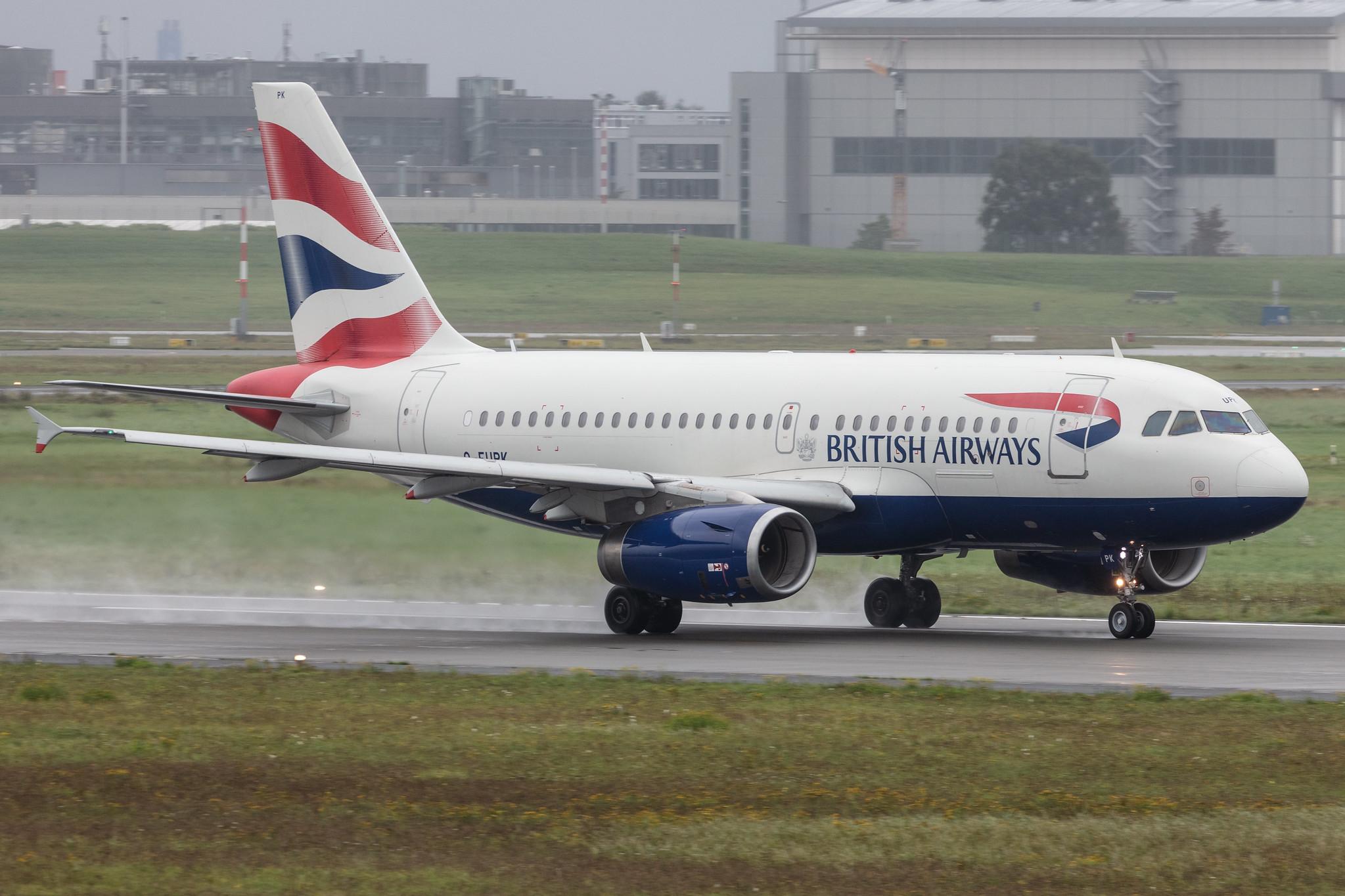 Hamburg Airport: British Airways (BA / BAW) |  Airbus A319-131 A319 | G-EUPK | MSN 1236