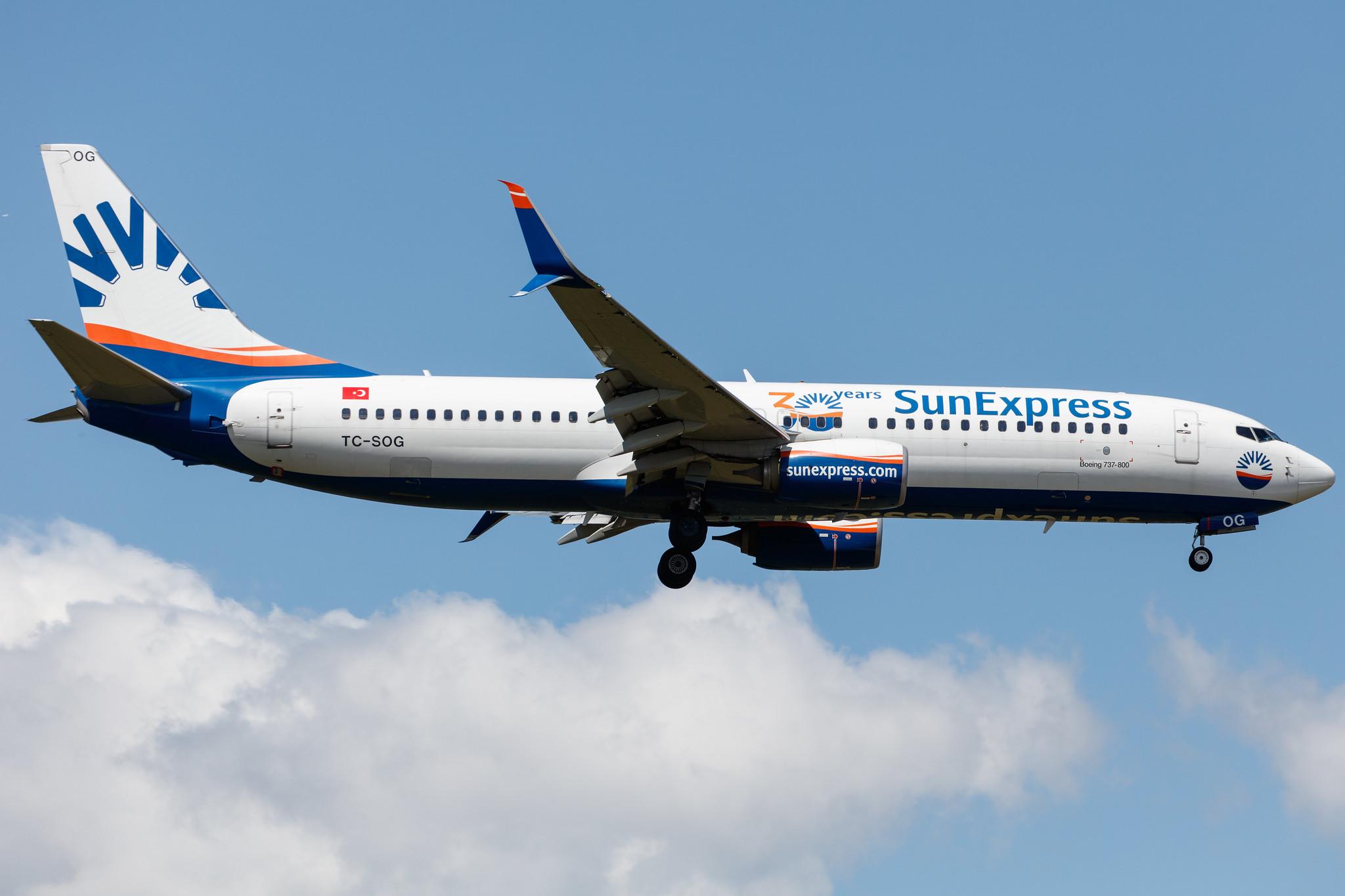 Frankfurt Airport: SunExpress (XQ / SXS) |  Boeing 737-8HC B738 | TC-SOG | MSN 61179