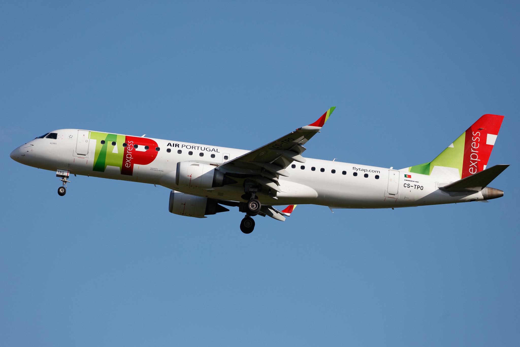 Frankfurt Airport: TAP Express (TP / TAP) | Operator: Portugália Airlines |  Embraer E190LR E190 | CS-TPO | MSN 19000432