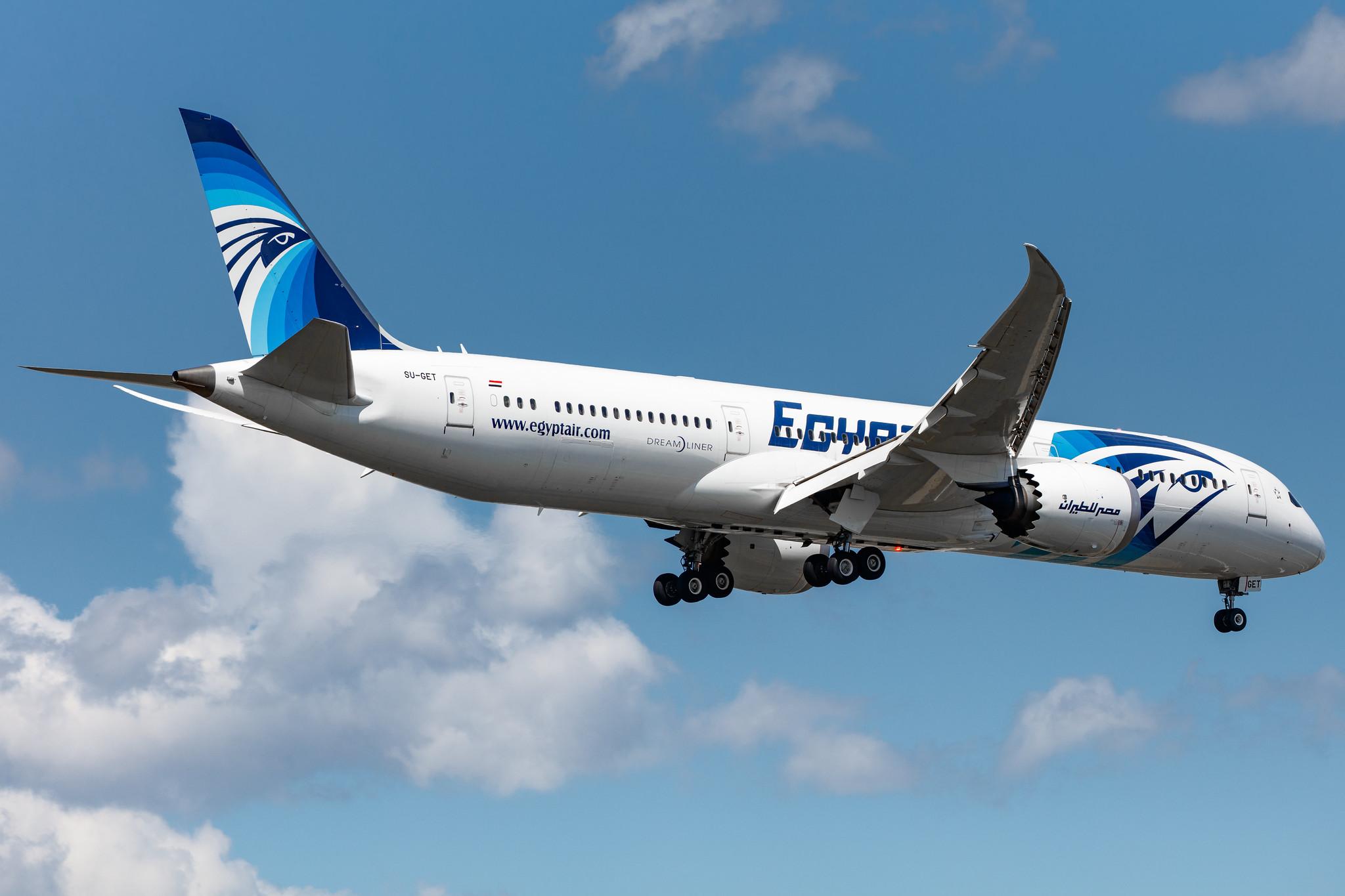 Frankfurt Airport: EgyptAir (MS / MSR) | Boeing 787-9 Dreamliner B789 | SU-GET | MSN 38801