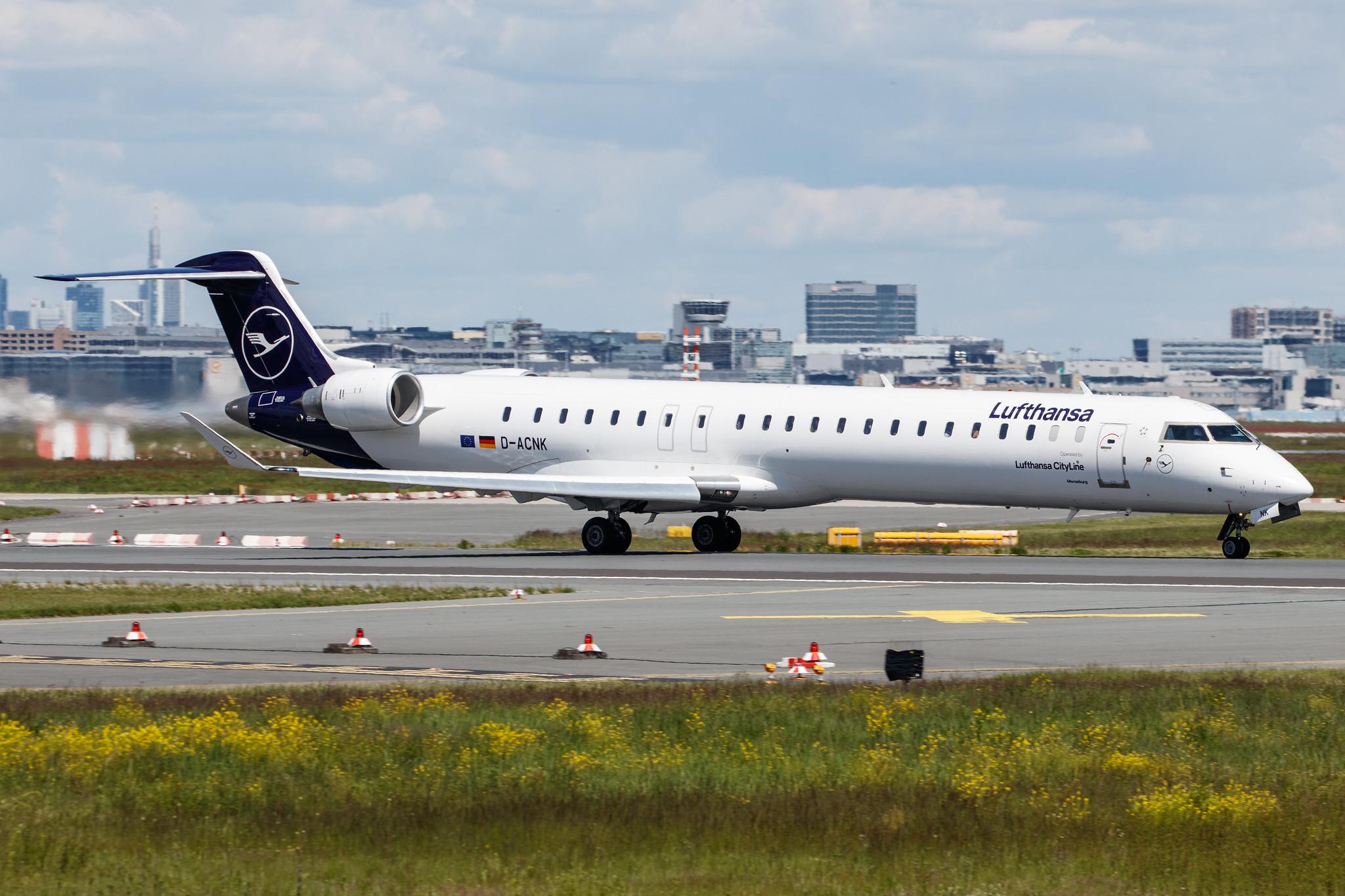 Frankfurt Airport: Lufthansa (LH / DLH) | Operator: Lufthansa CityLine |  Mitsubishi CRJ-900LR CRJ9 | D-ACNK | MSN 15251