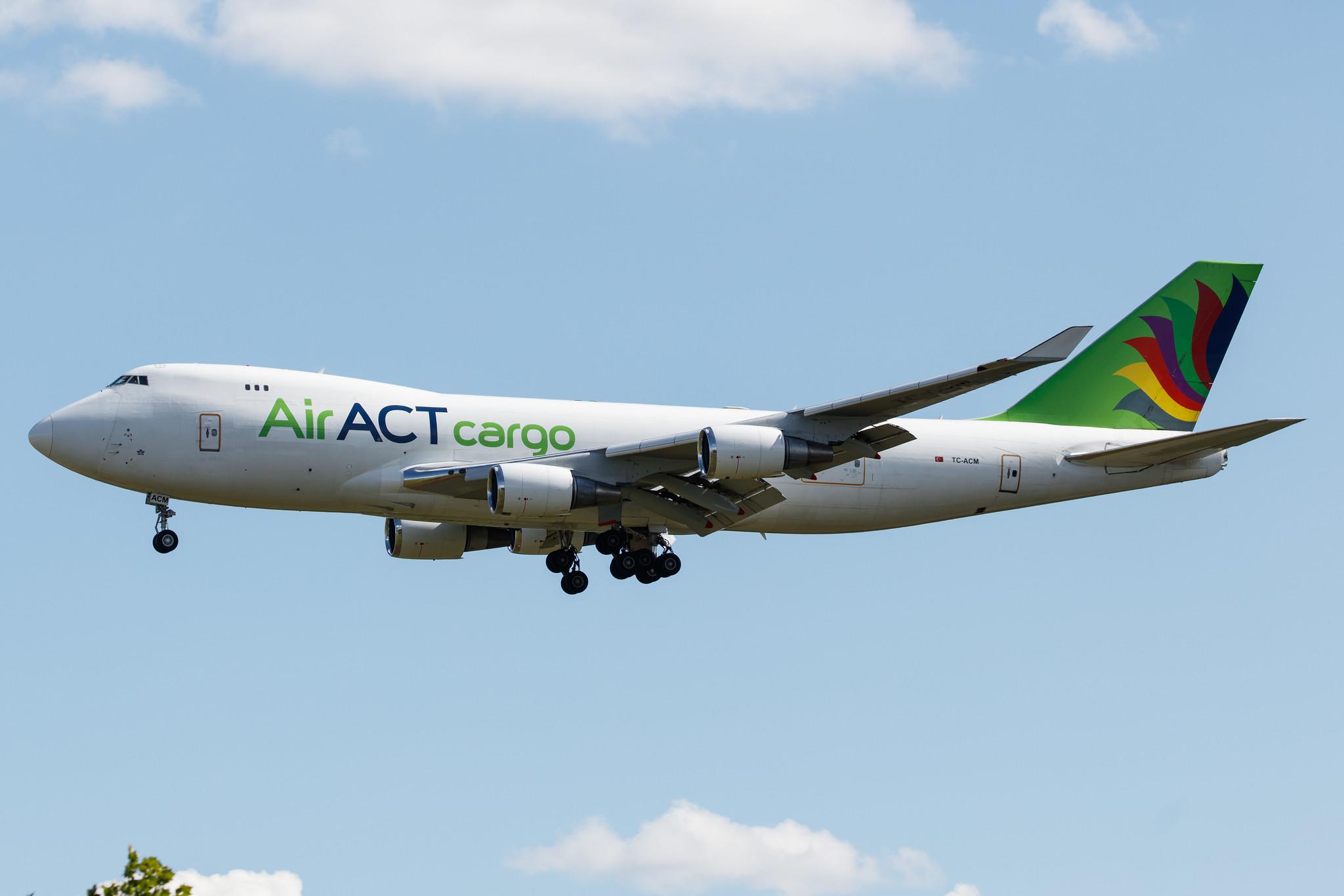 Frankfurt Airport: AirACT (9T / RUN) |  Boeing 747-428F(ER) B744 | TC-ACM | MSN 32867