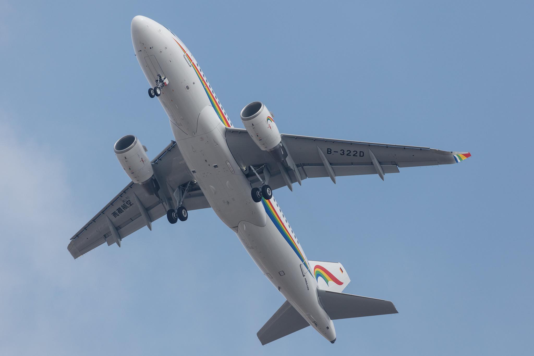 Hamburg Finkenwerder: Tibet Airlines (TV / TBA) |  Airbus A319-115 A319 | D-AVWD (B-322D) | MSN 10223