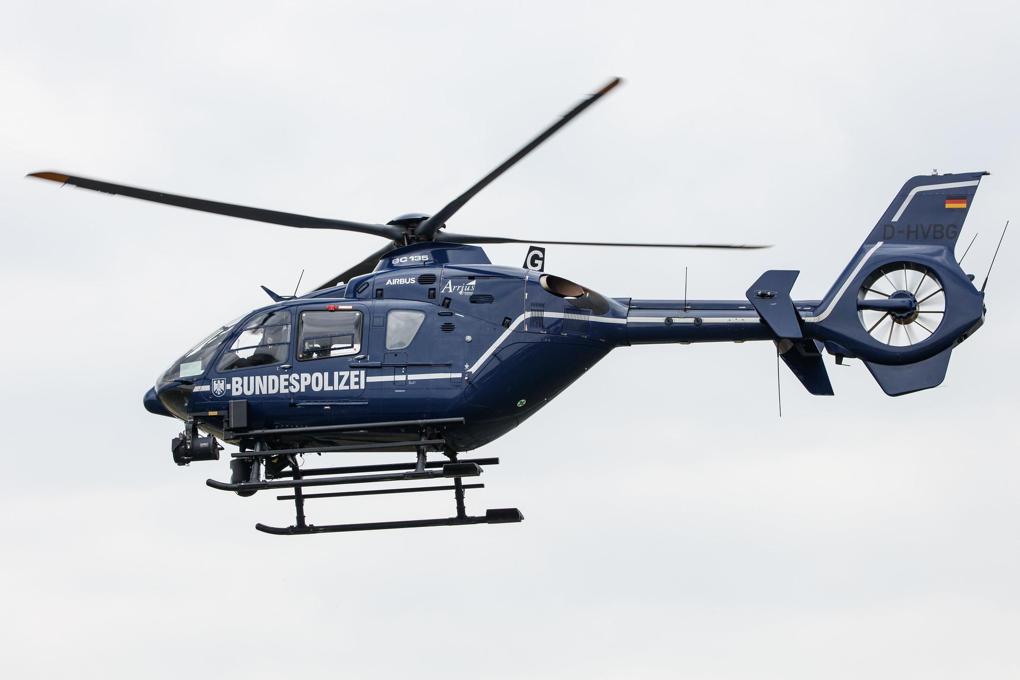 Hamburg Airport: Bundespolizei (Federal Police) |  Airbus Helicopters H135 EC35 | D-HVBG | MSN 0176