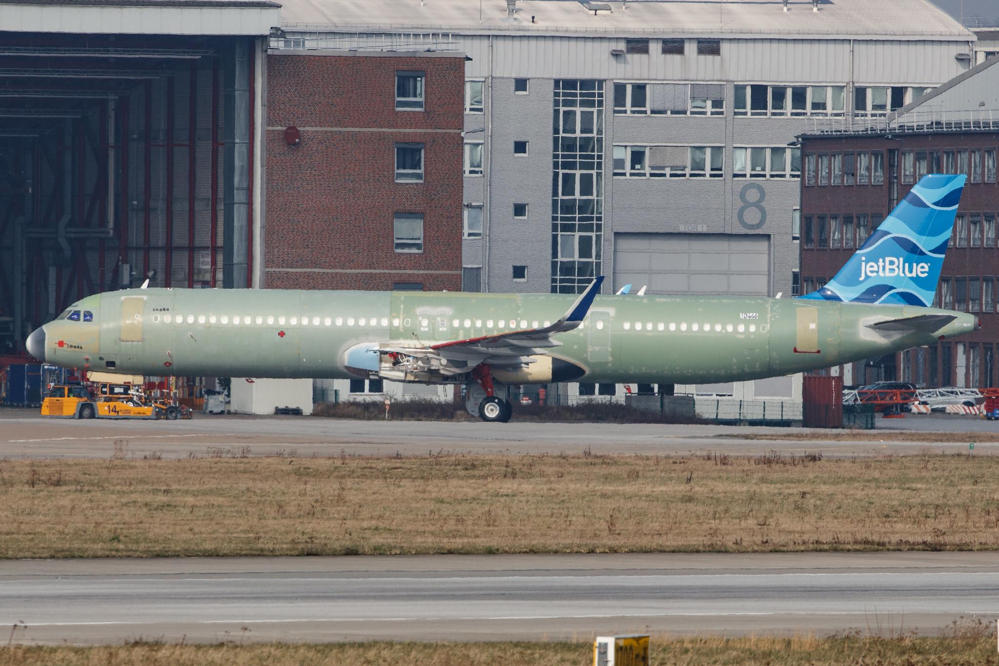 Hamburg Finkenwerder: JetBlue Airways (B6 / JBU) |  Airbus A321-271NX A21N | D-AVWQ (N4048J) | MSN 10446