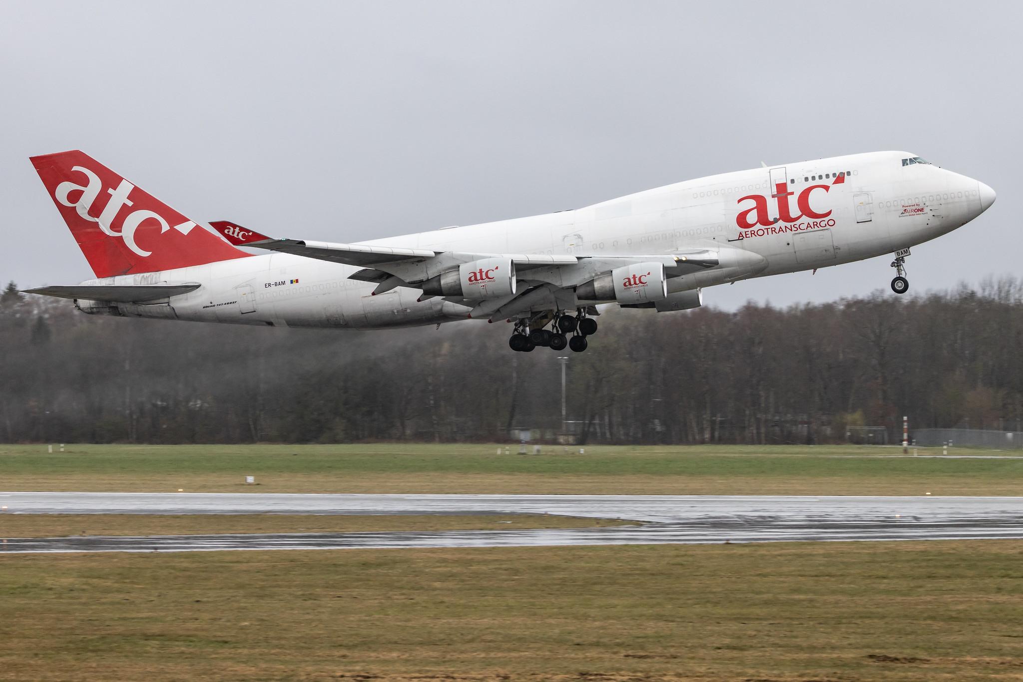 Hamburg Airport: Aerotranscargo (/ ATG) |  Boeing 747-409(BDSF) B744 | ER-BAM | MSN 24312