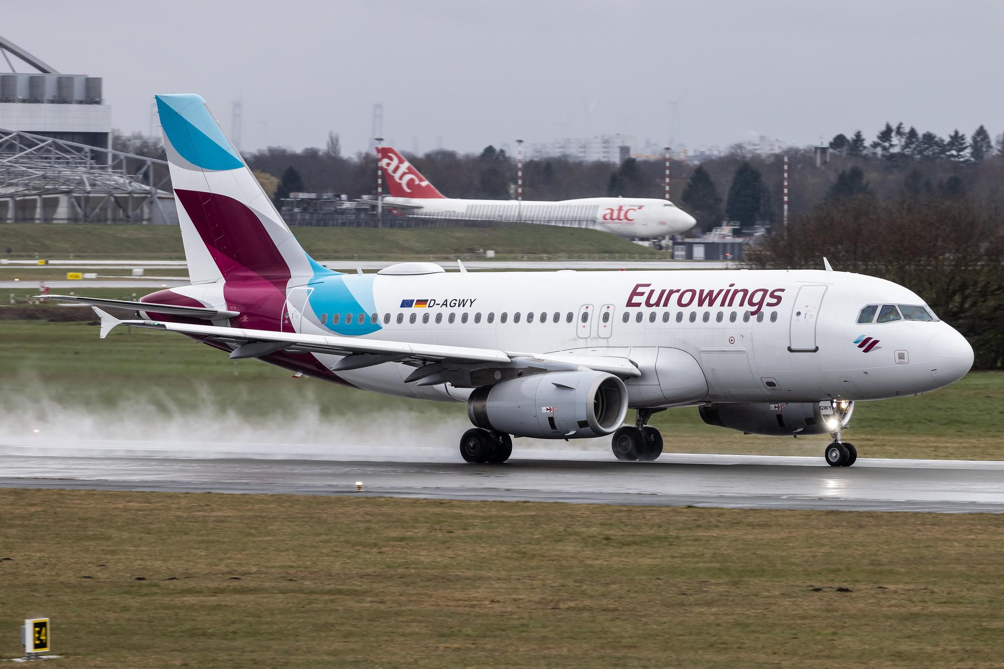 Hamburg Airport: Eurowings (EW / EWG) |  Airbus A319-132 A319 | D-AGWY | MSN 5941