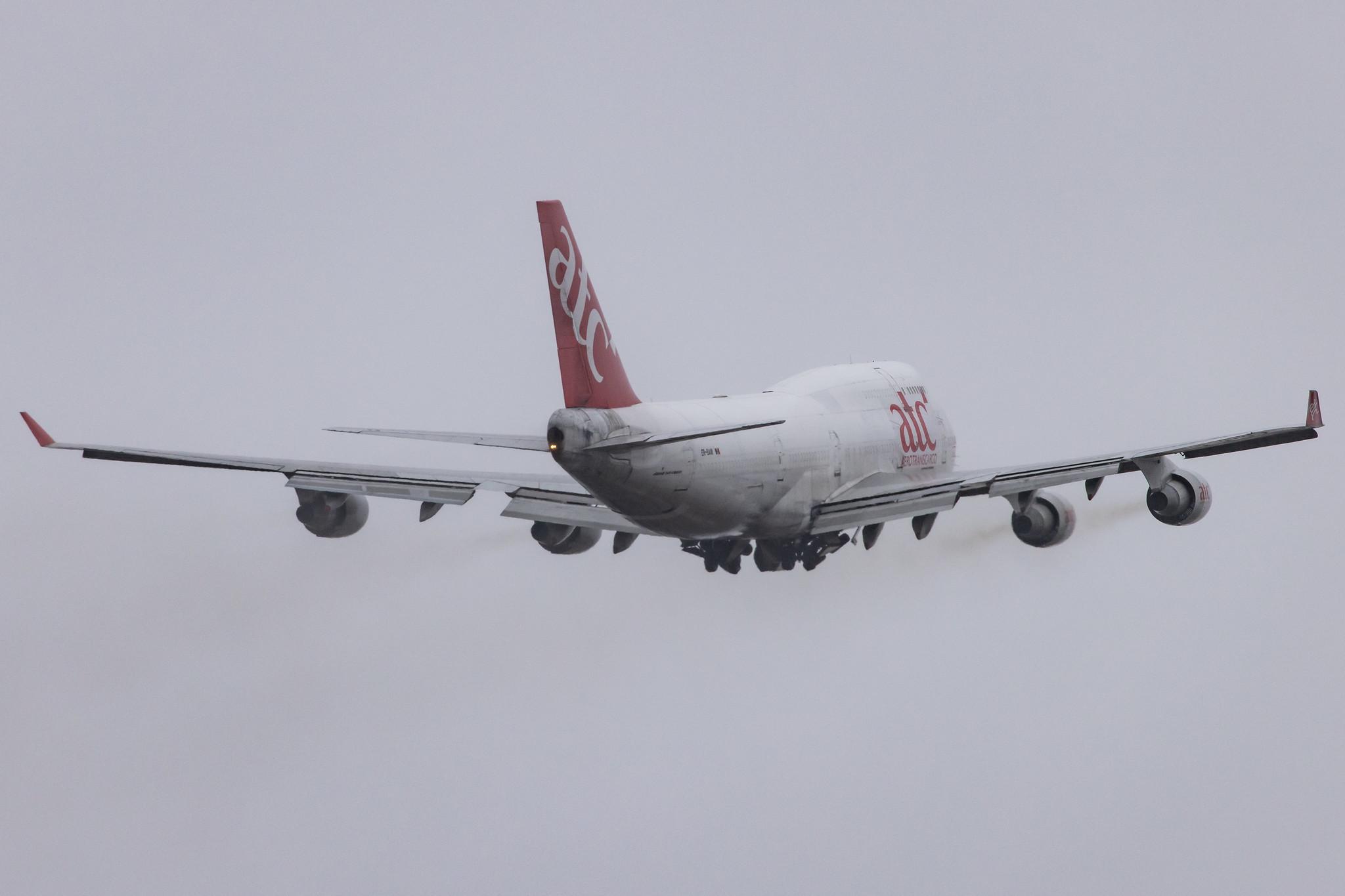 Hamburg Airport: Aerotranscargo (/ ATG) |  Boeing 747-409(BDSF) B744 | ER-BAM | MSN 24312