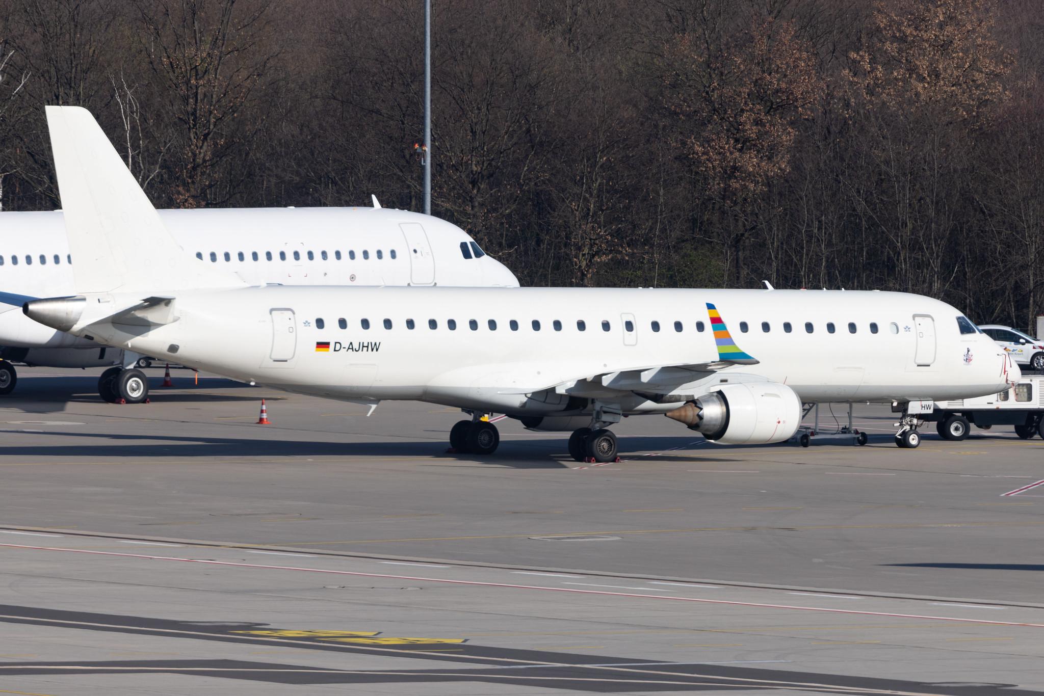Köln Bonn Airport: German Airways (ZQ / GER) |  Embraer E190LR E190 | D-AJHW | MSN 19000061