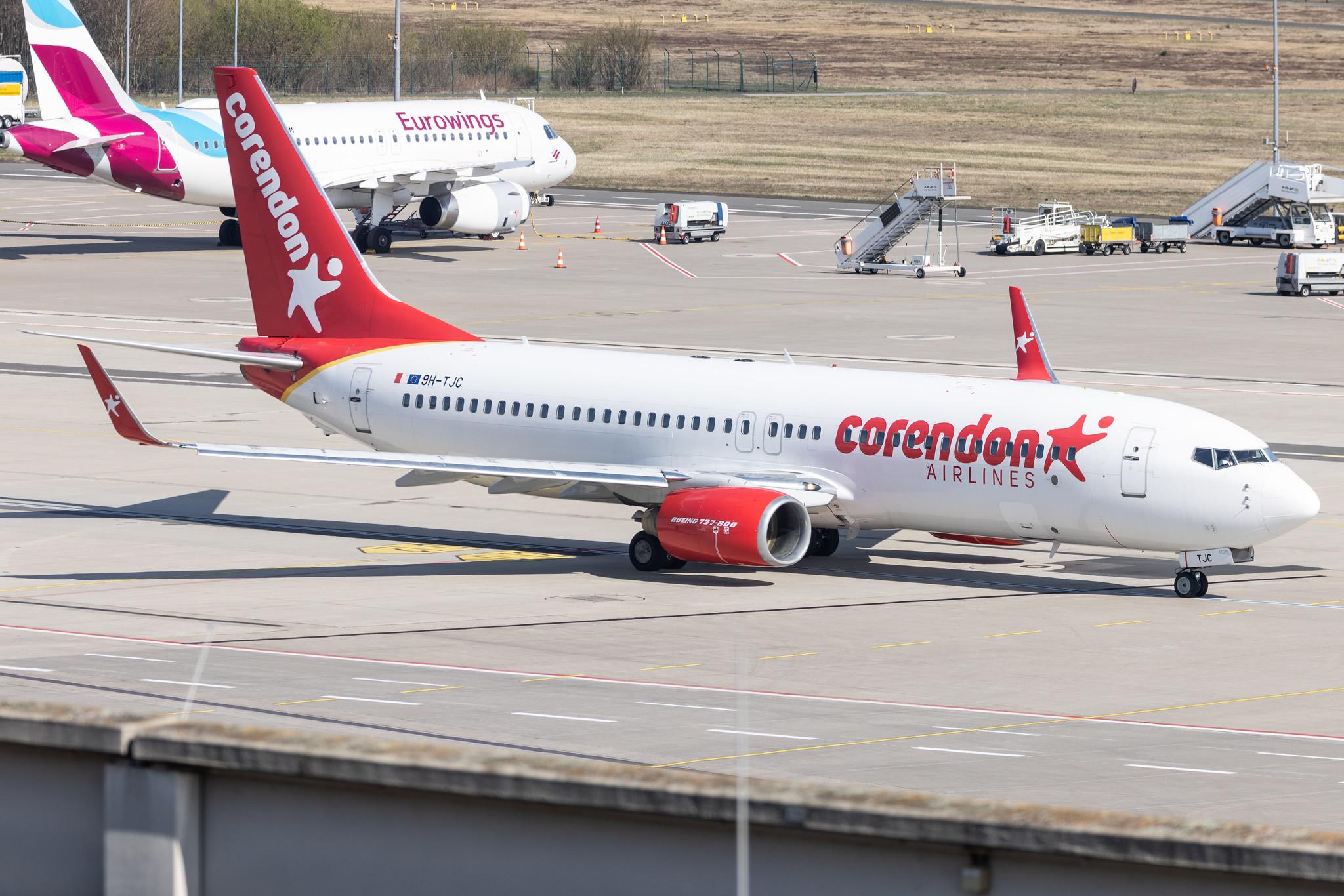 Köln Bonn Airport: Corendon Airlines (XC / CAI) | Operator: Corendon Airlines Europe |  Boeing 737-86N B738 | 9H-TJC | MSN 38012
