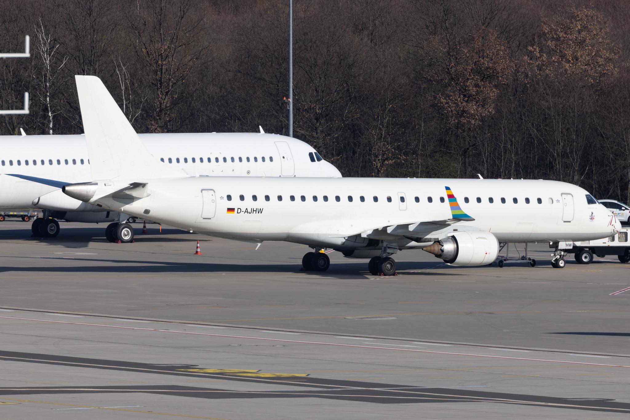 Köln Bonn Airport: German Airways (ZQ / GER) |  Embraer E190LR E190 | D-AJHW | MSN 19000061