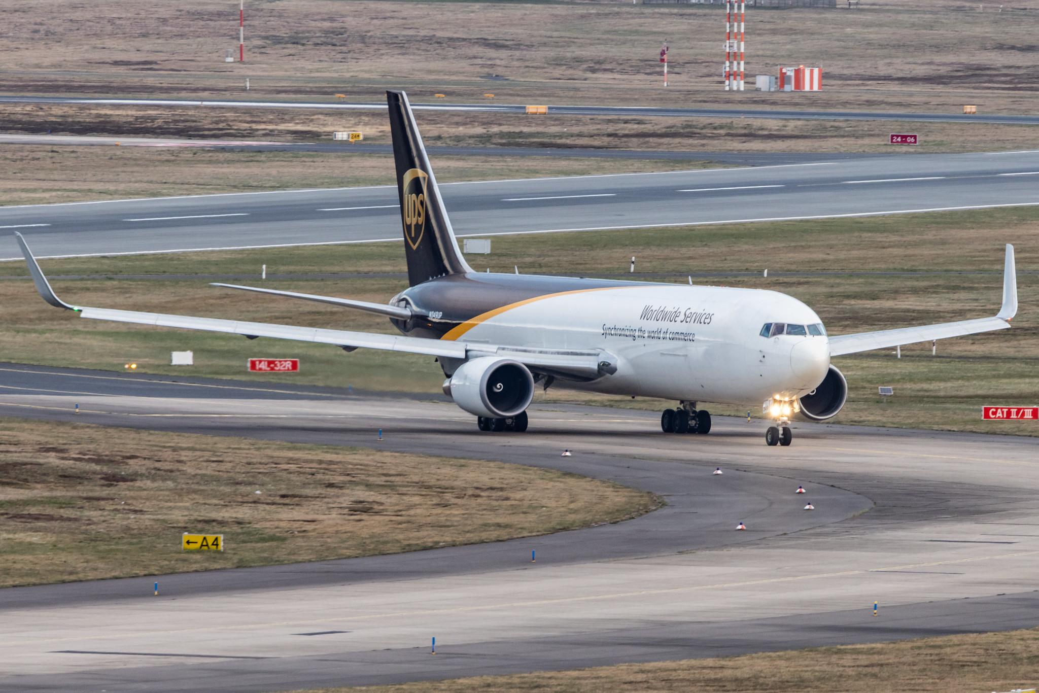 Köln Bonn Airport: UPS (5X / UPS) |  Boeing 767-34AF(ER) B763 | N349UP | MSN 37947