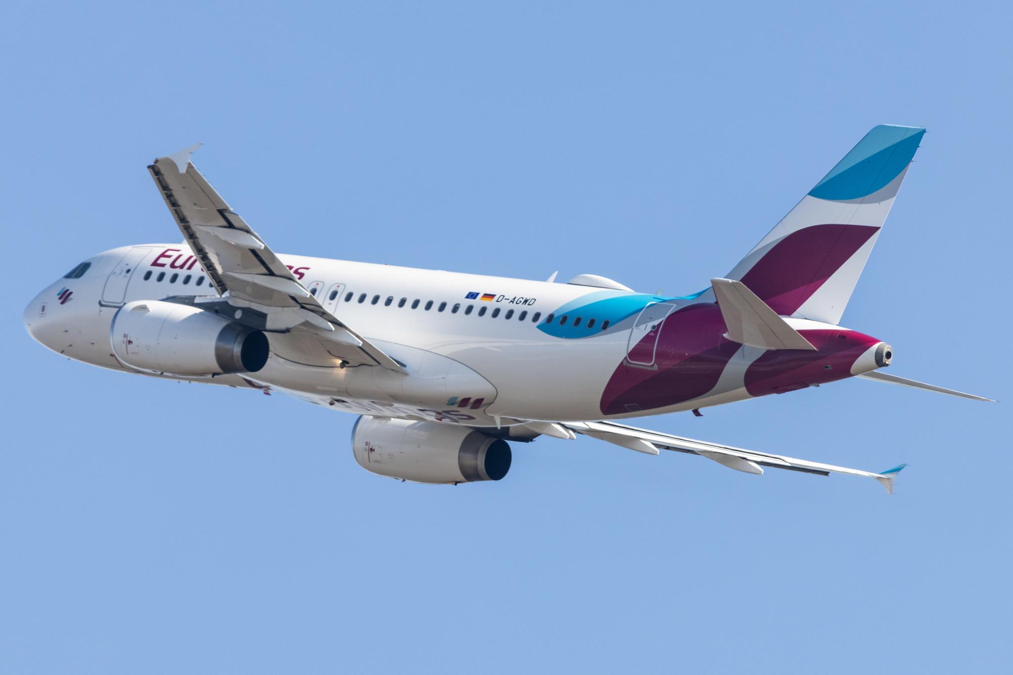 Köln Bonn Airport: Eurowings (EW / EWG) |  Airbus A319-132 A319 | D-AGWD | MSN 3011