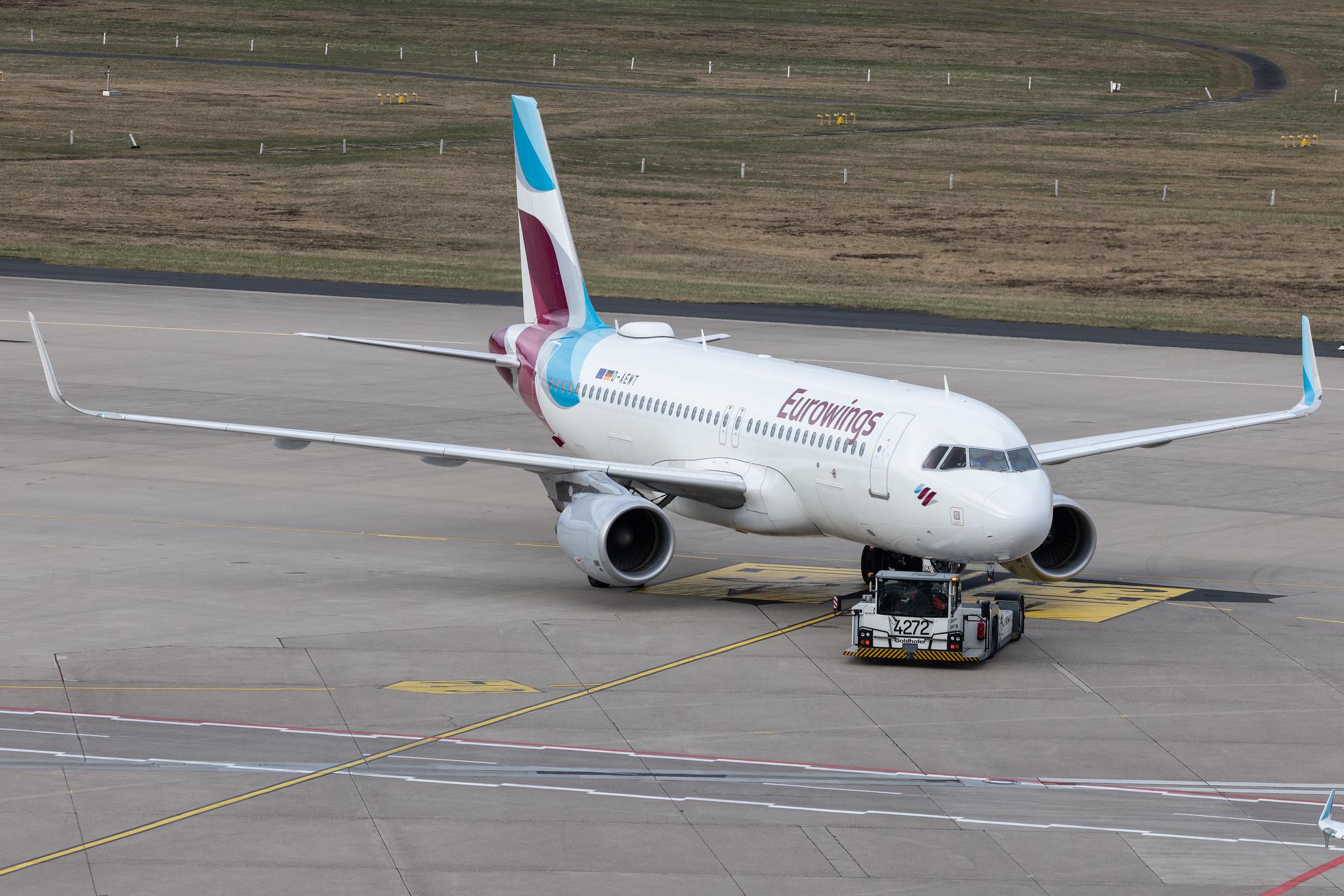 Köln Bonn Airport: Eurowings (EW / EWG) |  Airbus A320-214 A320 | D-AEWT | MSN 7534