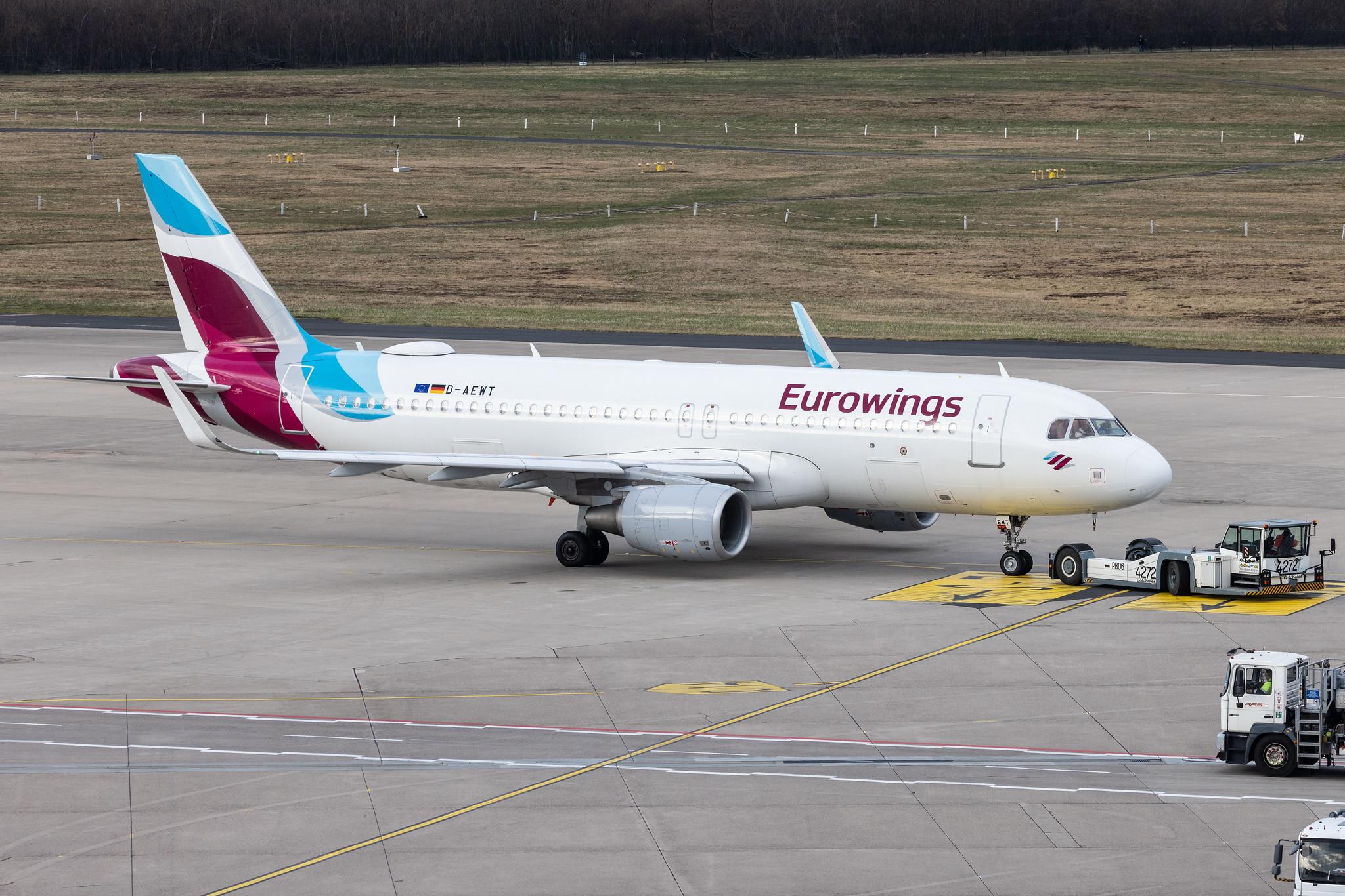 Köln Bonn Airport: Eurowings (EW / EWG) |  Airbus A320-214 A320 | D-AEWT | MSN 7534