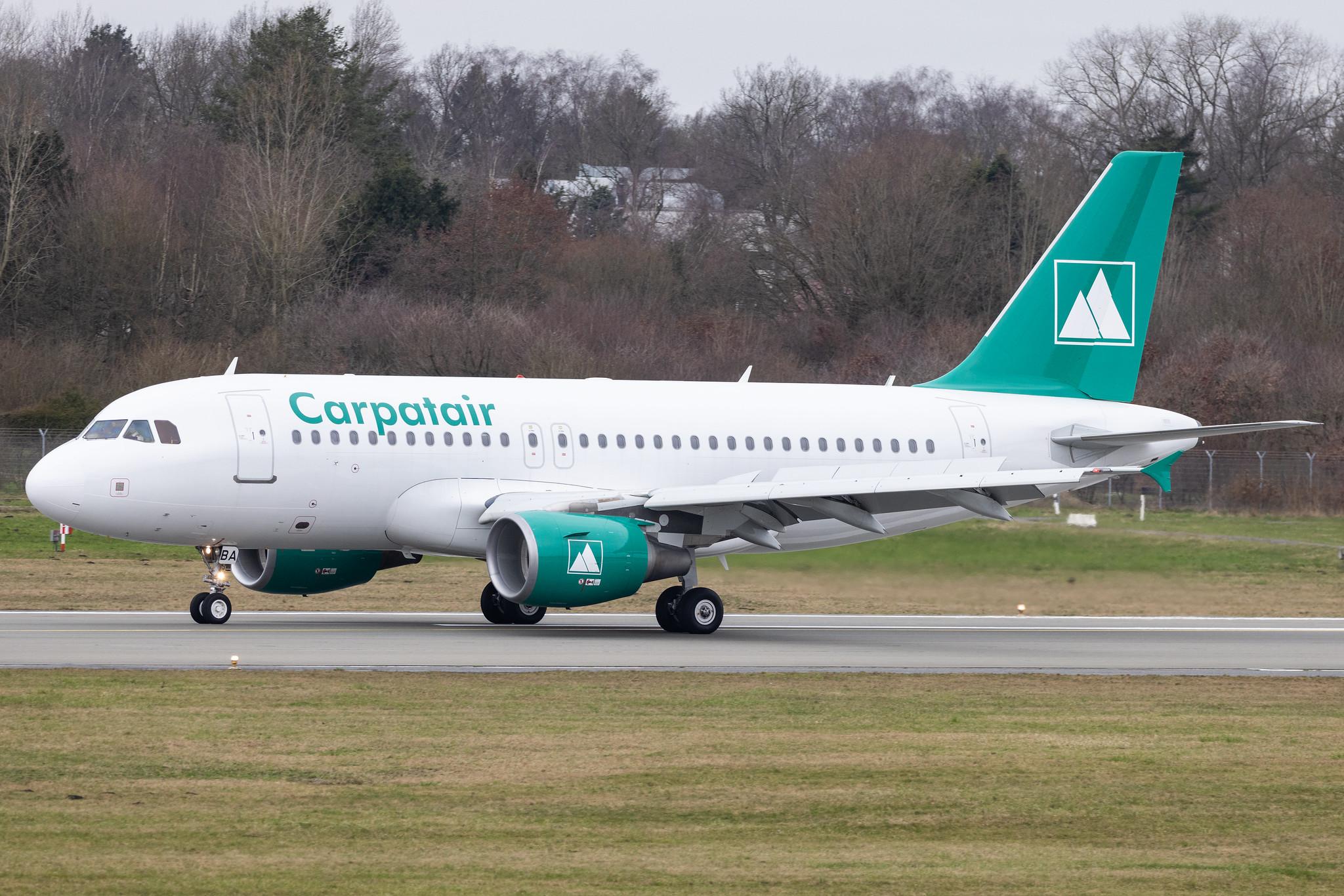 Hamburg Airport: Carpatair (V3 / KRP) |  Airbus A319-111 A319 | YR-ABA | MSN 03041