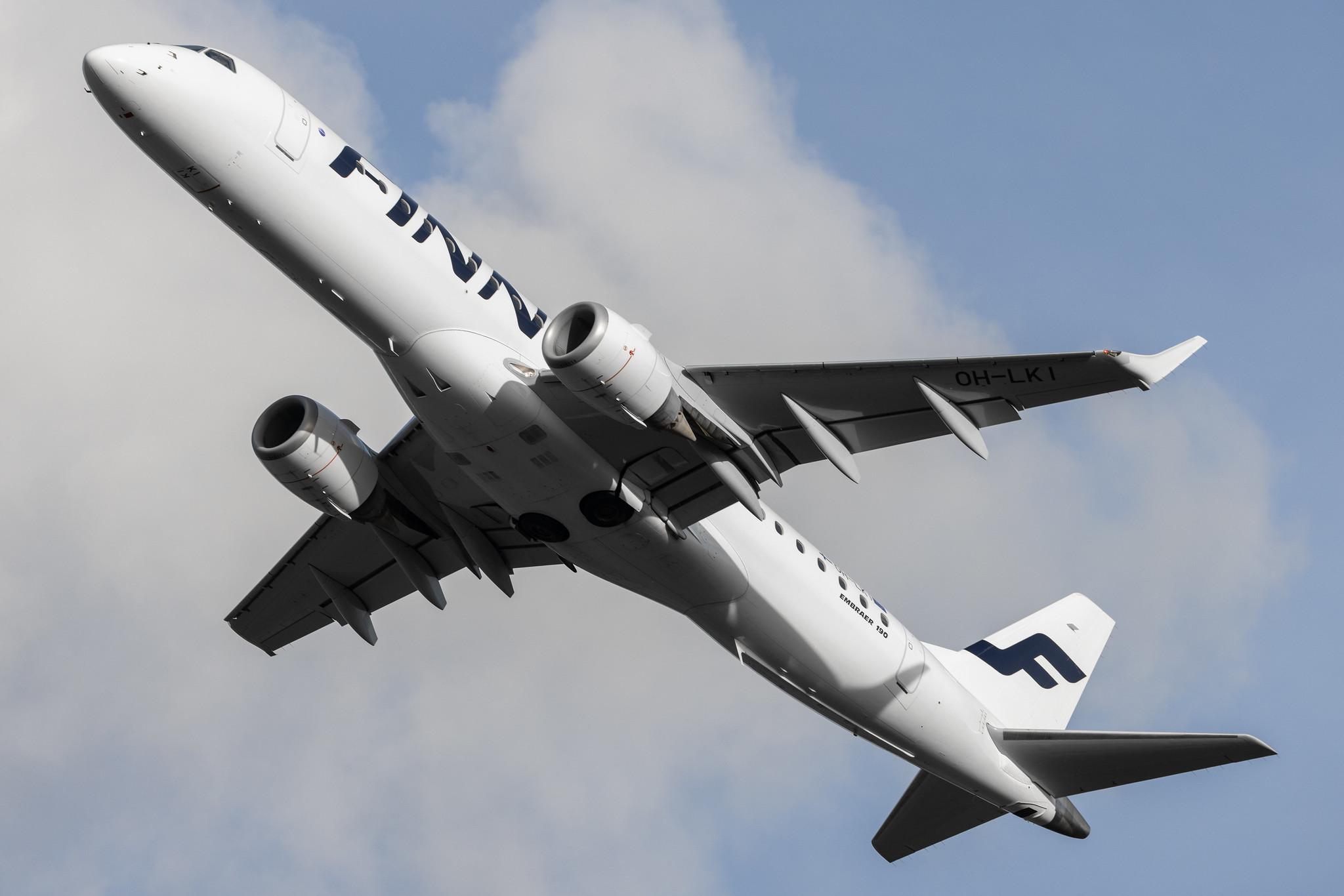 Hamburg Airport: Finnair (AY / FIN) | Operator: NORRA |  Embraer E190LR E190 | OH-LKI | MSN 19000117