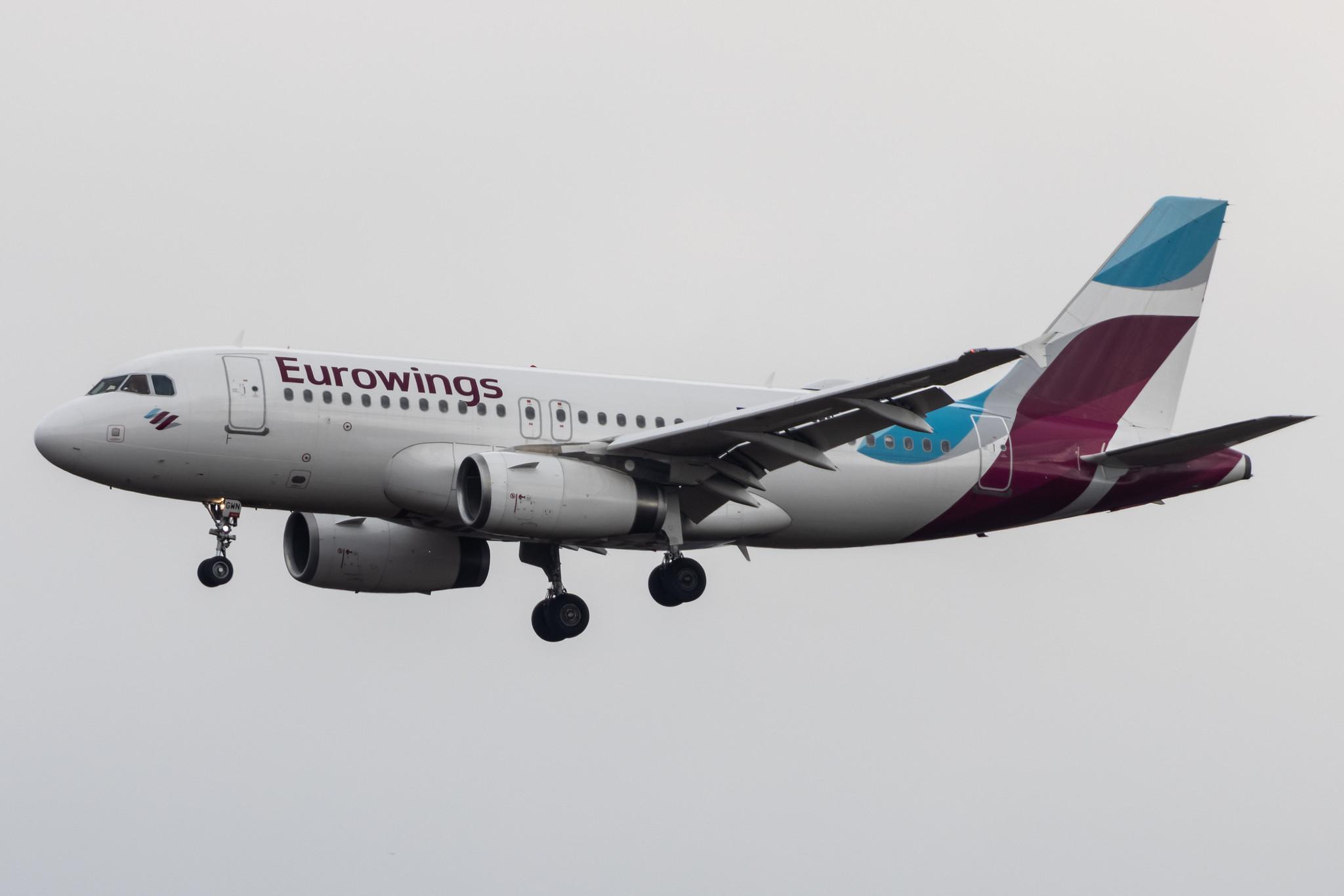 Köln Bonn Airport: Eurowings (EW / EWG) |  Airbus A319-132 A319 | D-AGWN | MSN 3841