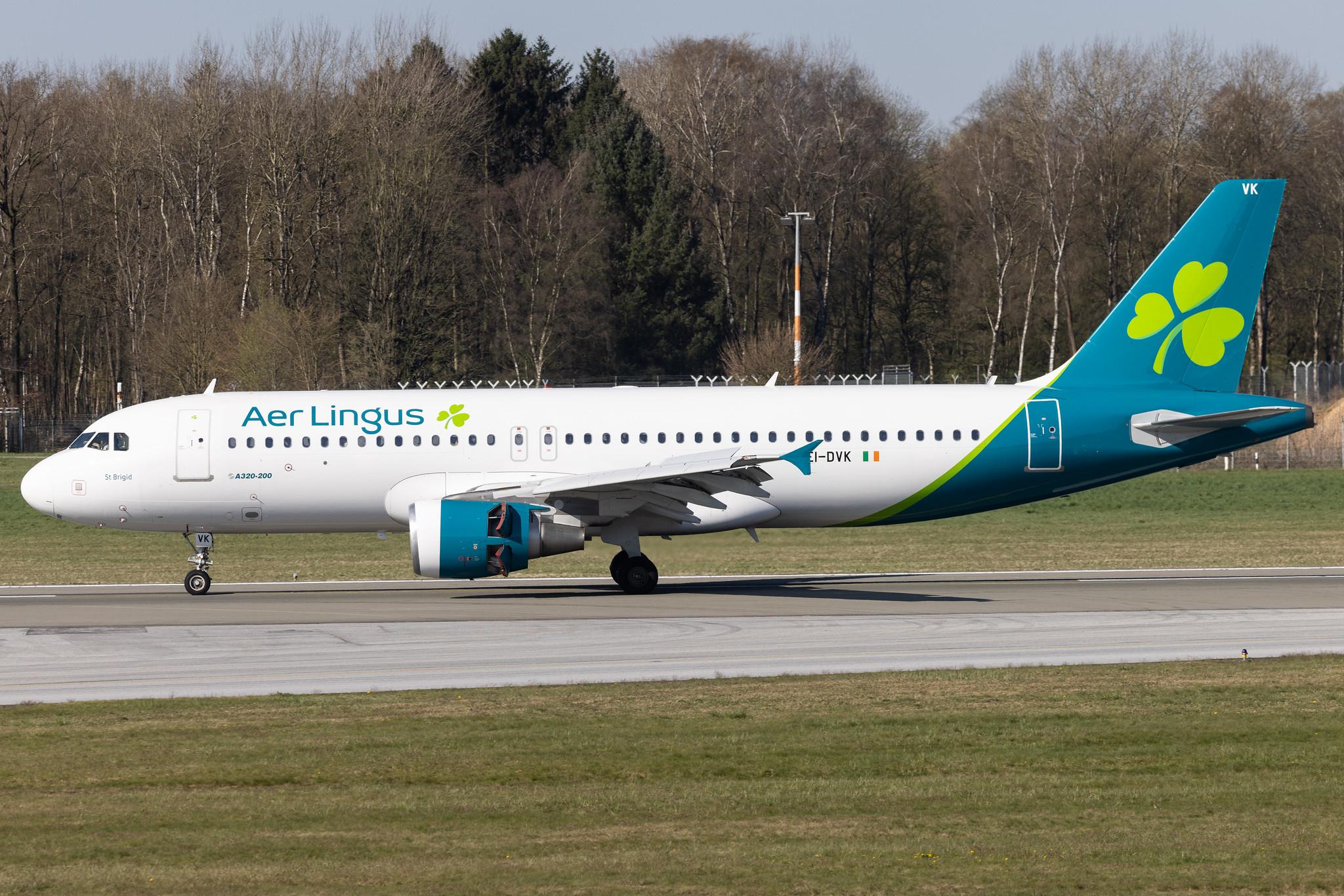 Hamburg Airport: Aer Lingus (EI / EIN) |  Airbus A320-214 A320 | EI-DVK | MSN 4572